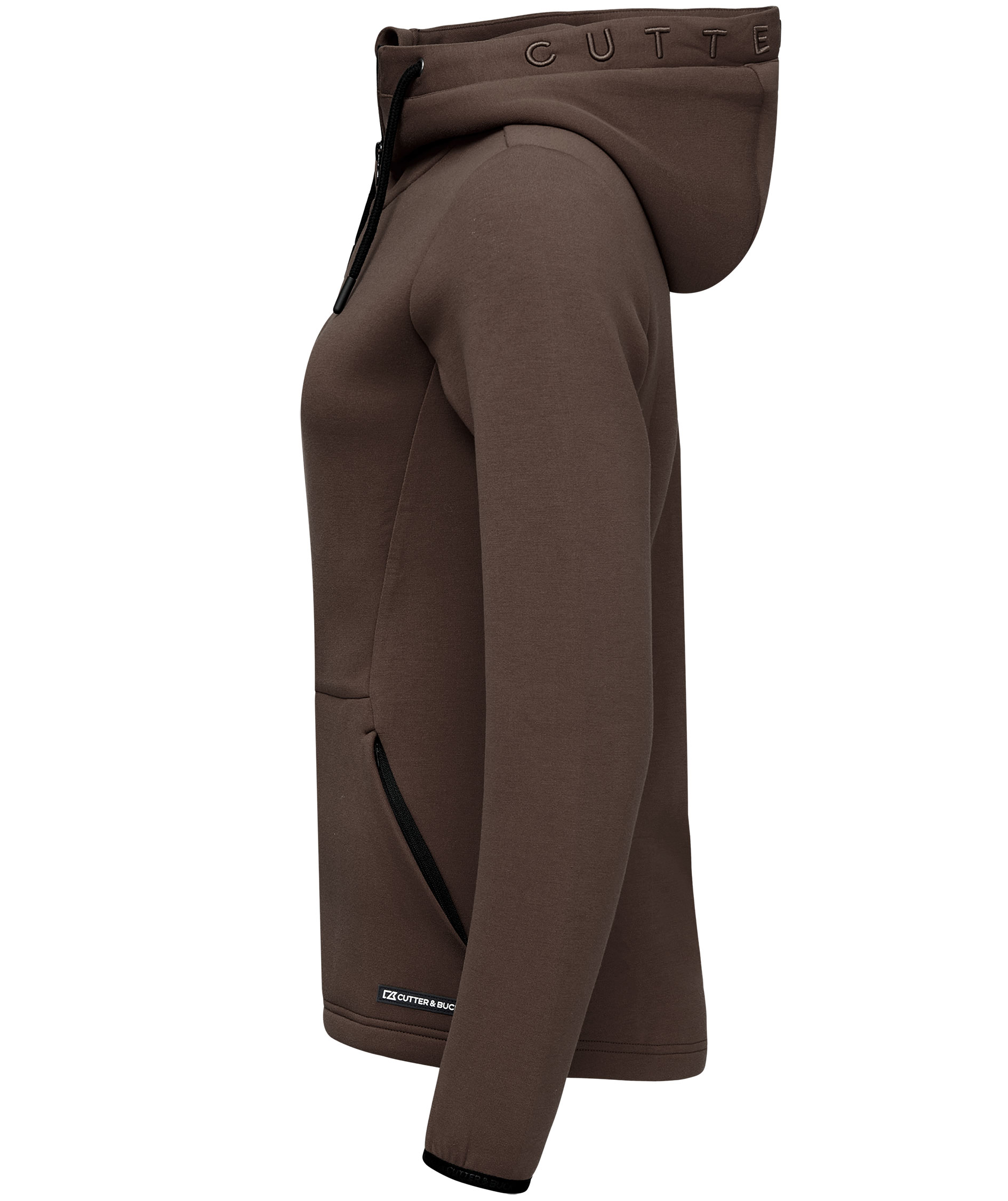 Cutter & Buck Pemberton dame hettegenser, M&oslash;rk Mokka, large image number 3