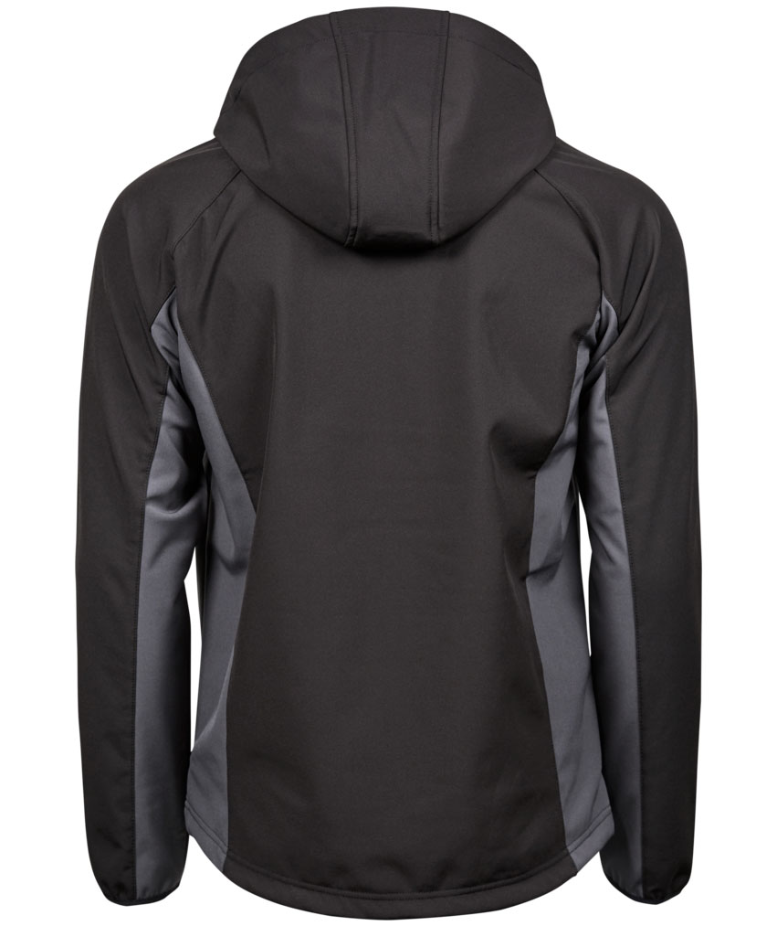 Tee Jays Performance Softshelljacke, Schwarz/Dunkelgrau