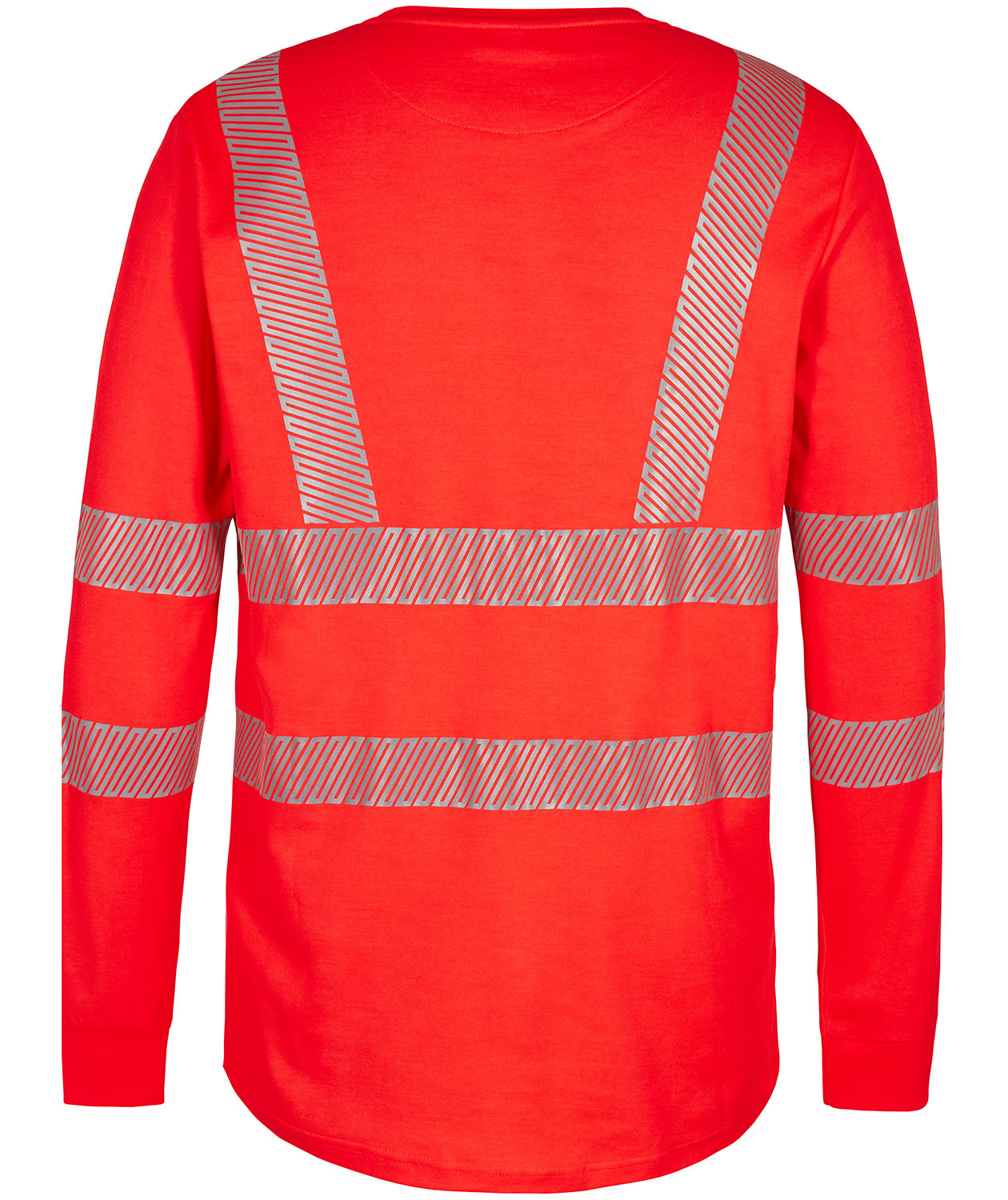 Engel Safety langermet T-skjorte, Hi-Vis R&oslash;d