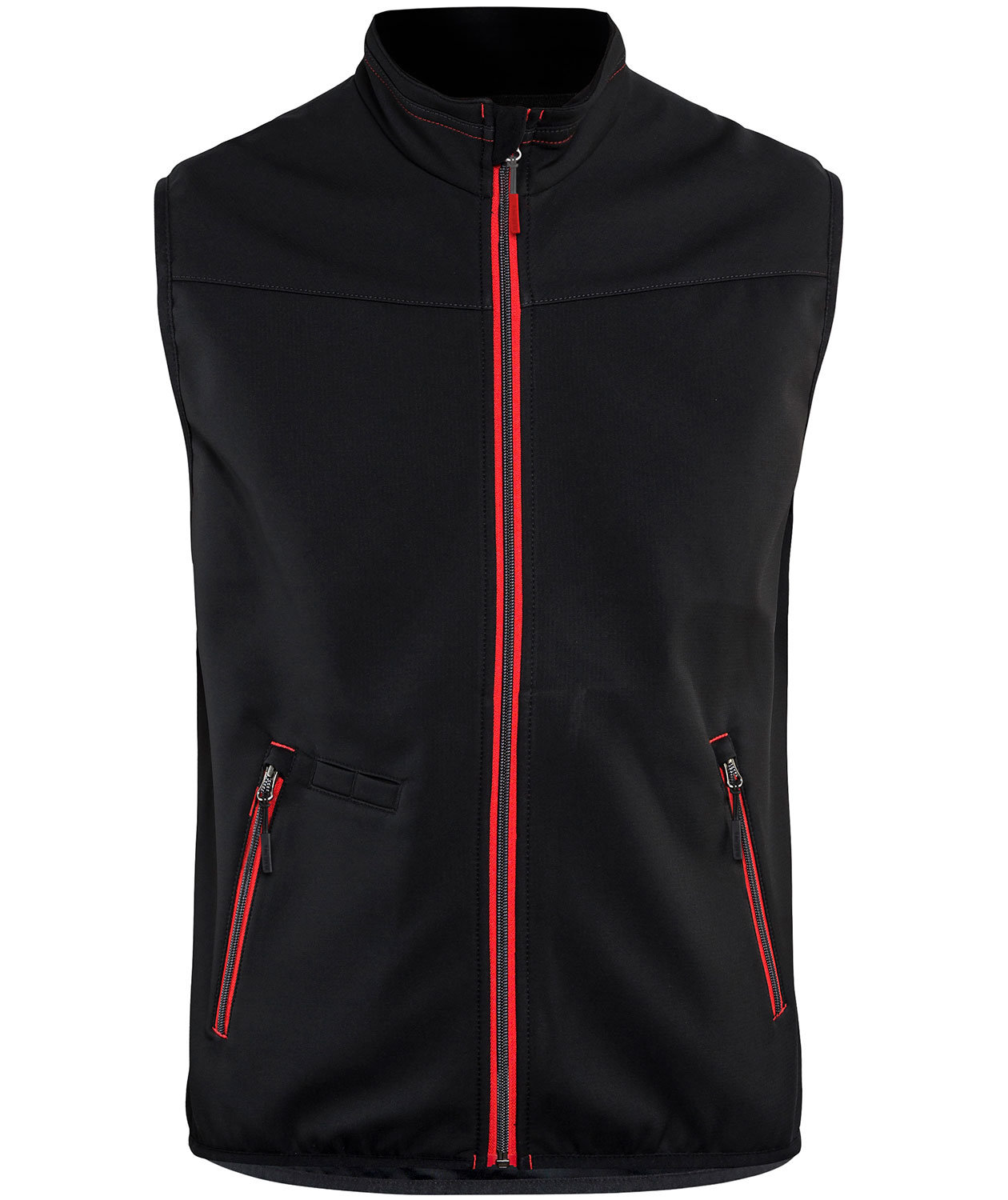 Bl&aring;kl&auml;der Unite softshell vest, Sort/R&oslash;d