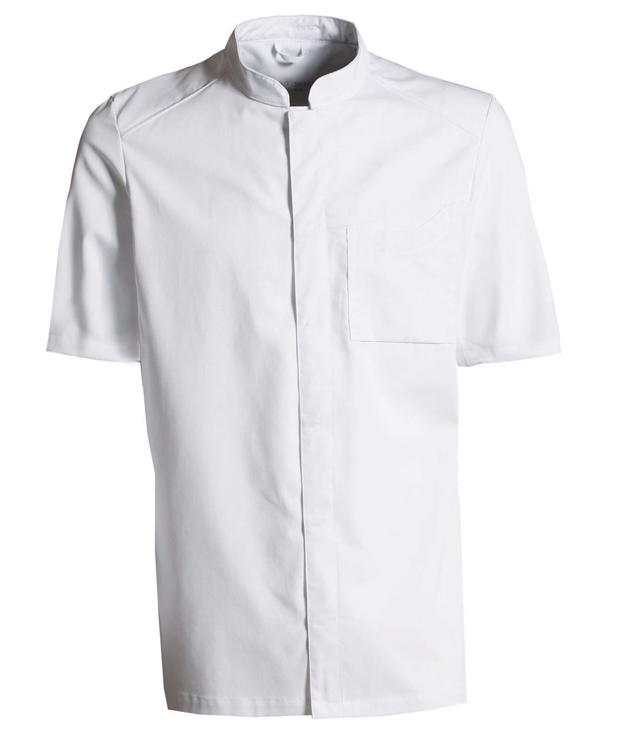 Nybo Workwear&nbsp;New Nordic kort&auml;rmad kockjacka, Vit