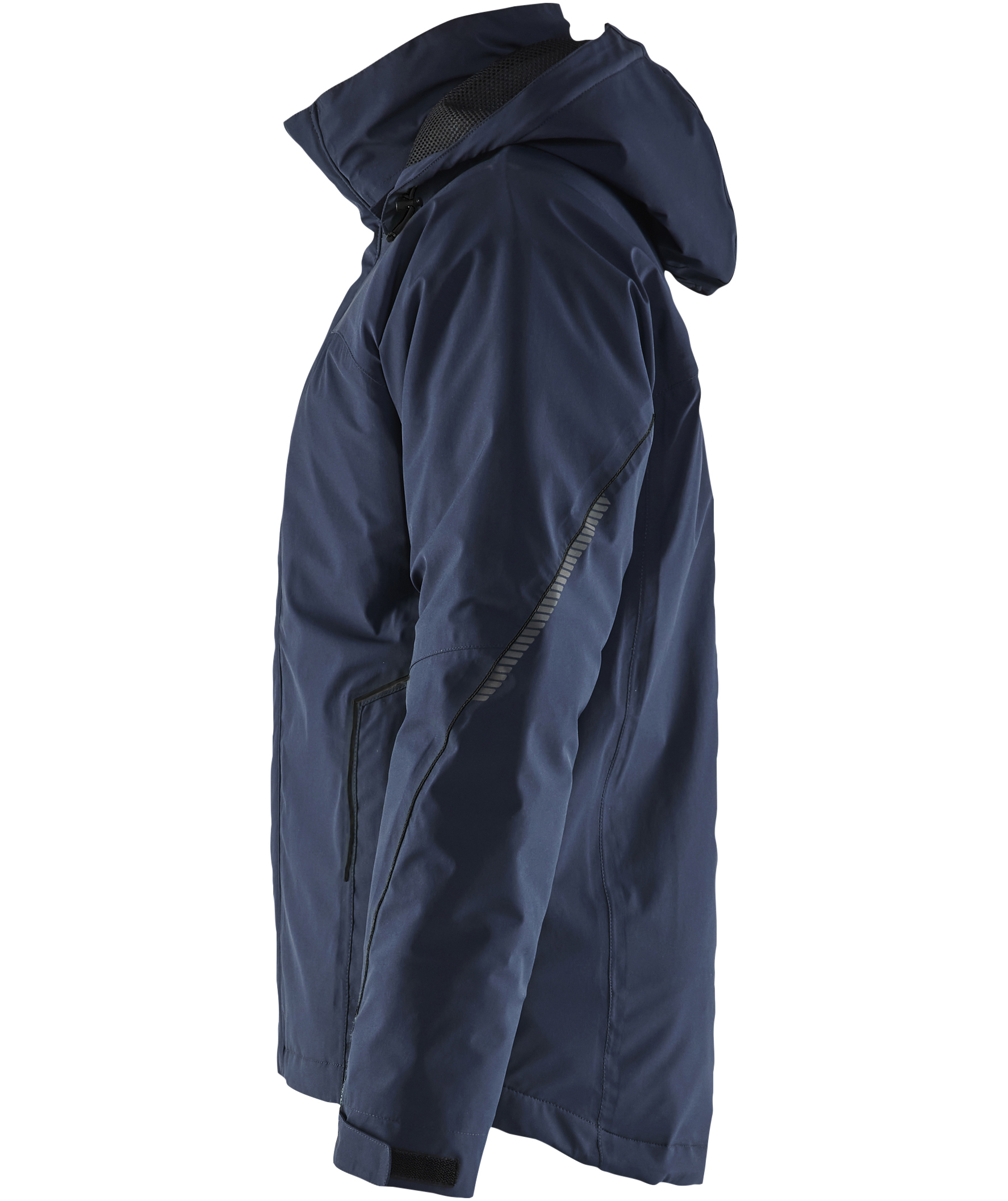 Bl&aring;kl&auml;der dame jakke full stretch, M&oslash;rk Marinebl&aring;/Svart, large image number 4