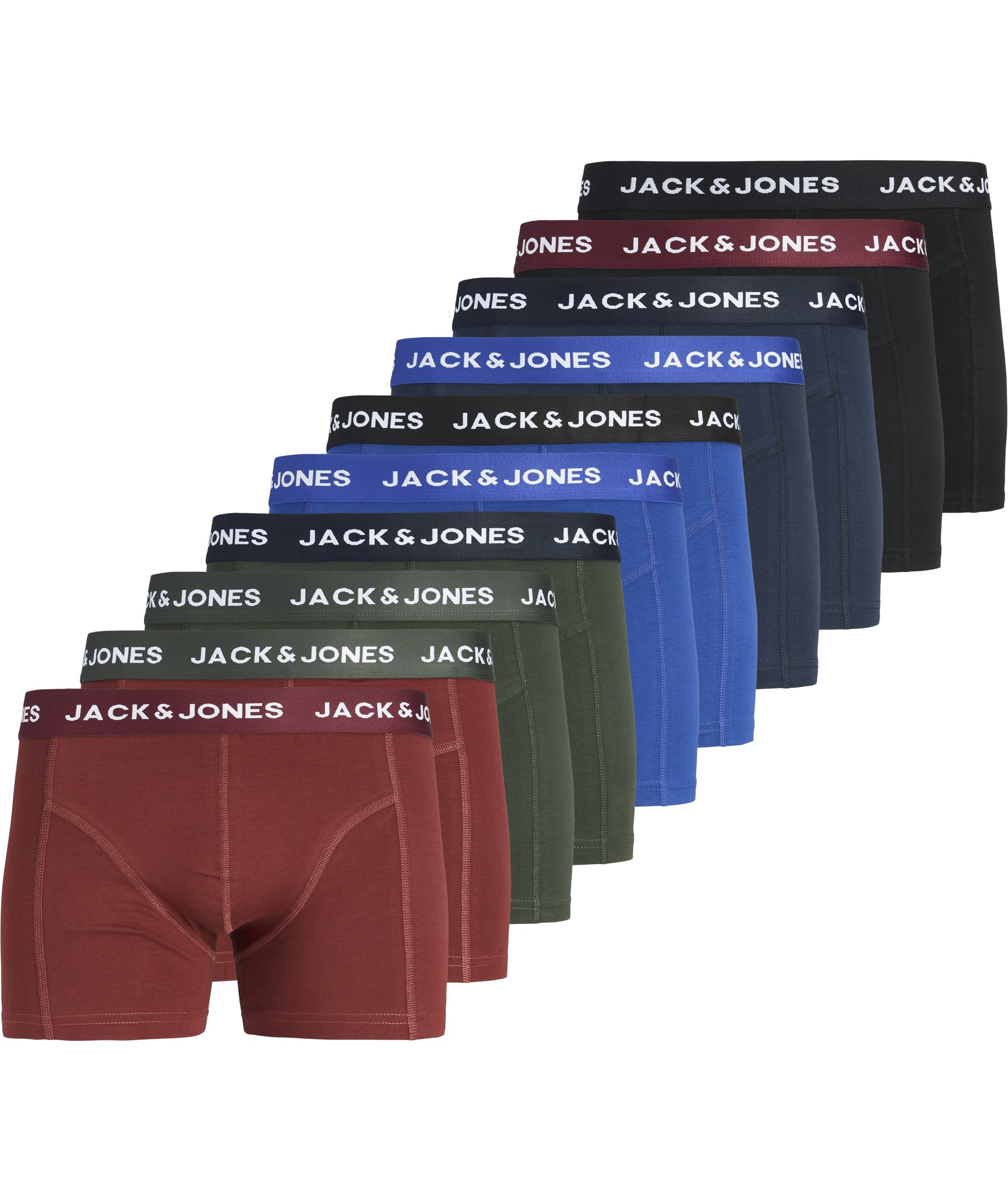 Jack & Jones JACSOLID 10-pak boxershorts, Rosin Sodalite Blue