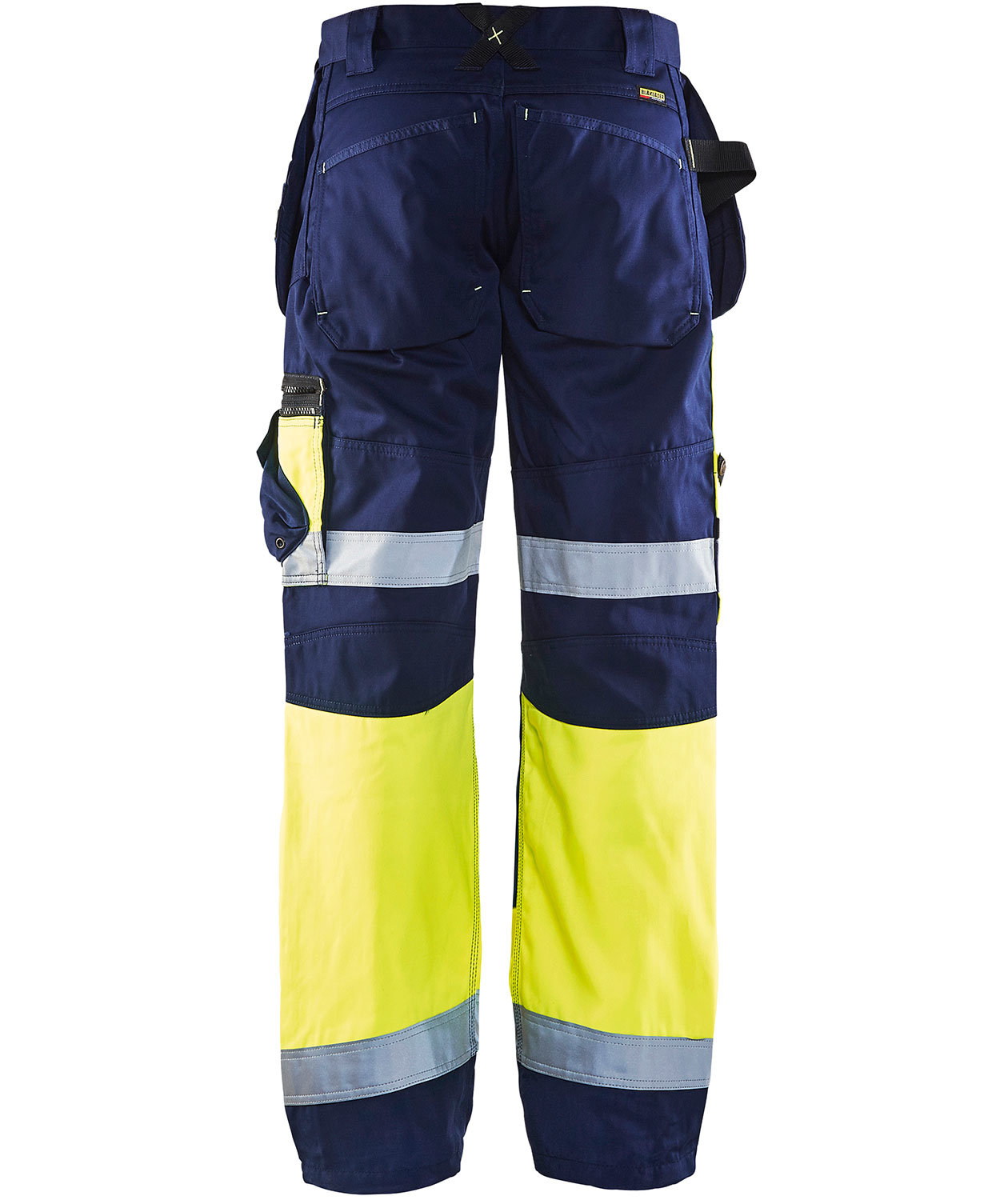 Bl&aring;kl&auml;der X1500 hantverksbyxa, Varsel gul/marinbl&aring;, large image number 2