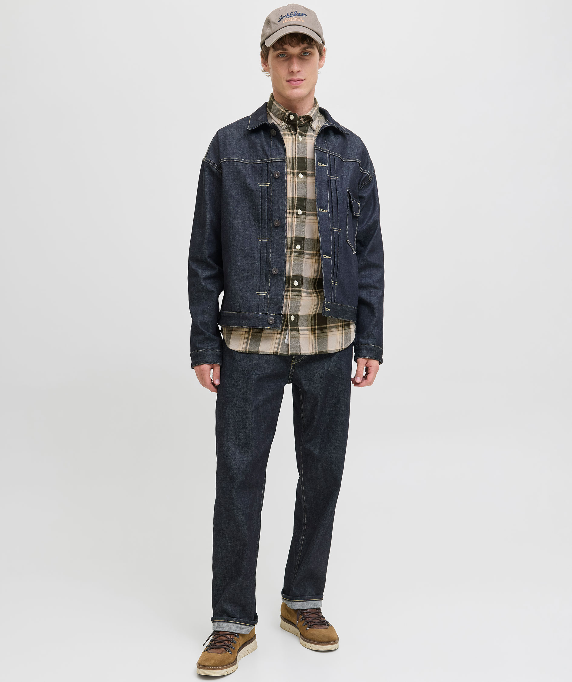 Jack & Jones Premium JPRBLUBROOK CHECK shirt, Peat, large image number 6