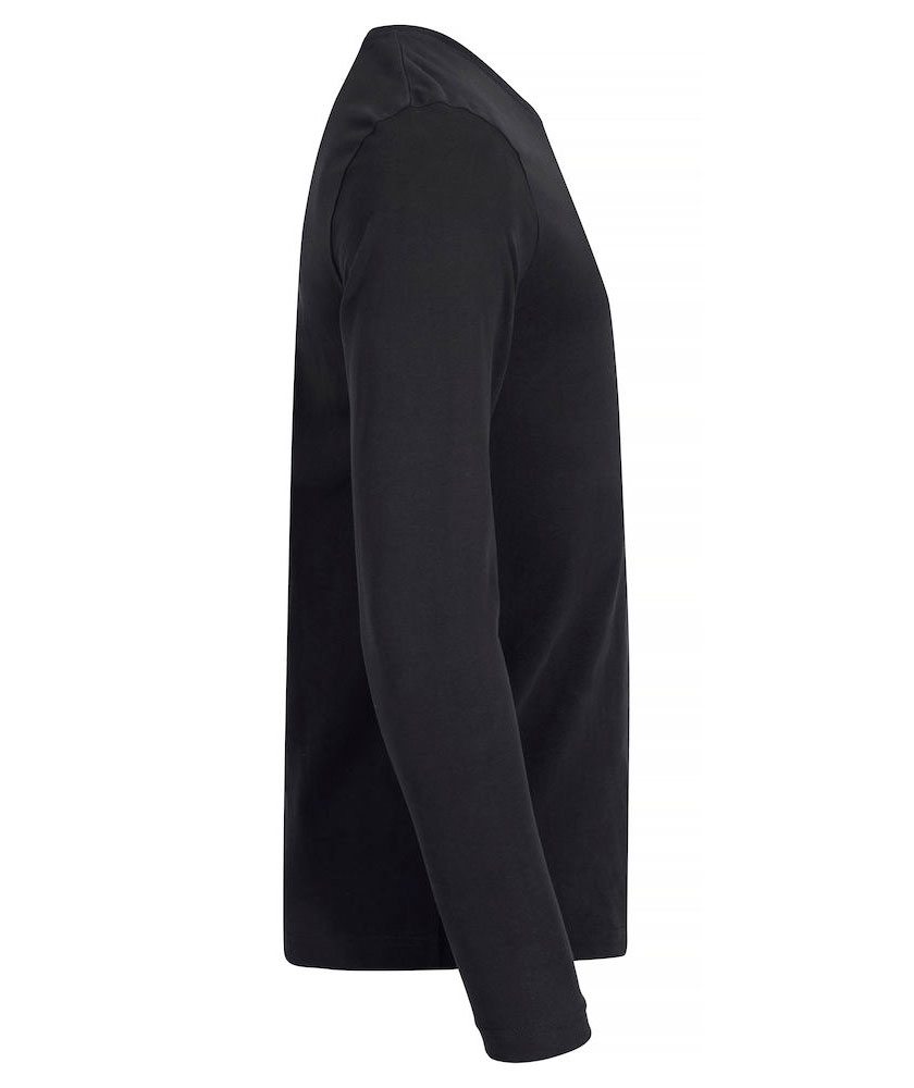 Clique Premium Fashion-T lang&auml;rmliges T-Shirt, Schwarz, large image number 3