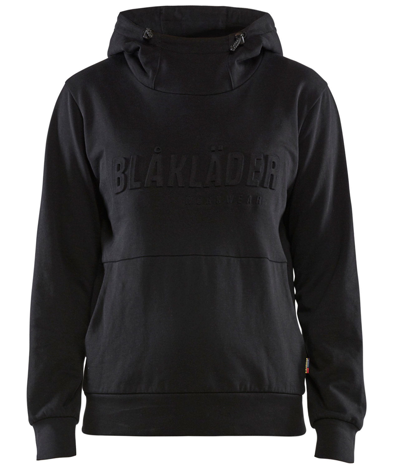 Bl&aring;kl&auml;der hoodie dam 3D, Svart