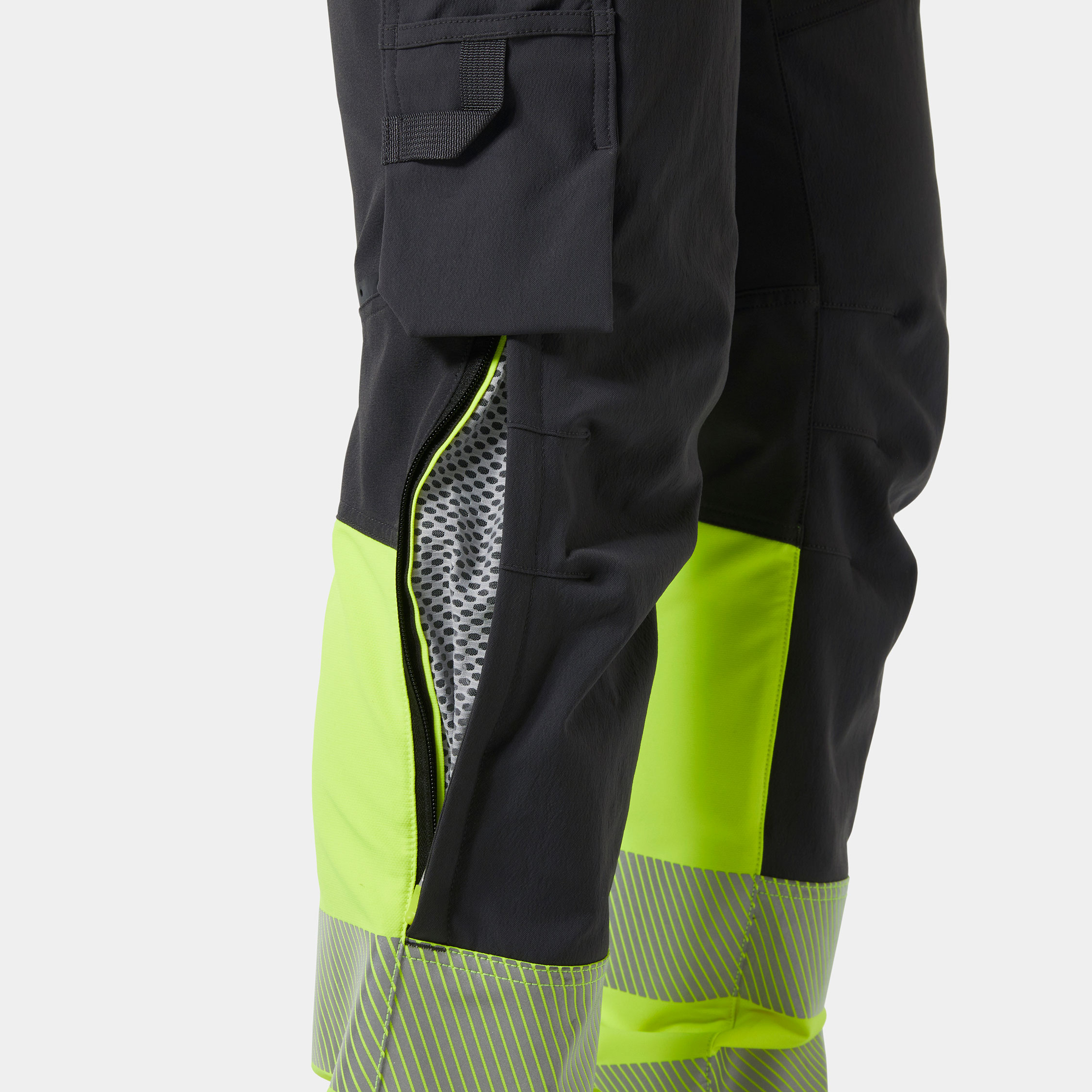 Helly Hansen ICU BRZ Connect&trade; work trousers full stretch, Hi-vis yellow/Ebony, large image number 7