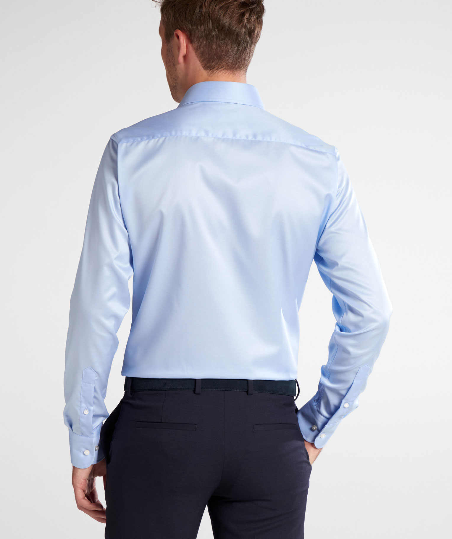 Eterna Gentle Slim fit shirt, Light blue, large image number 2