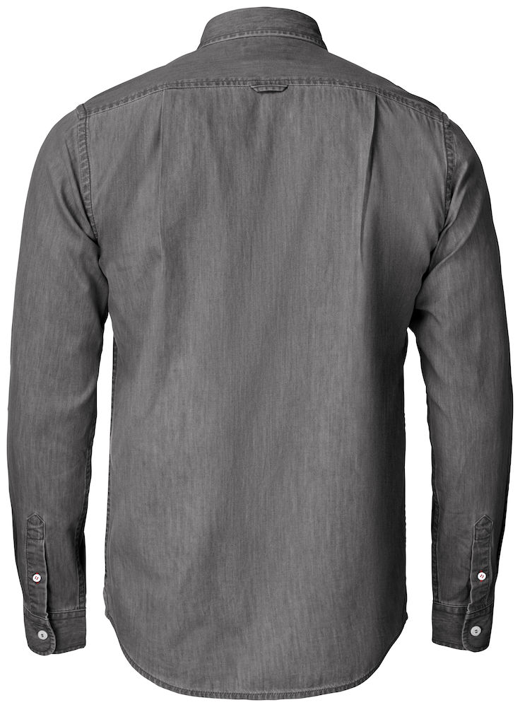 Cutter & Buck Ellensburg Modern fit denim skjorte, Denimgr&aring;