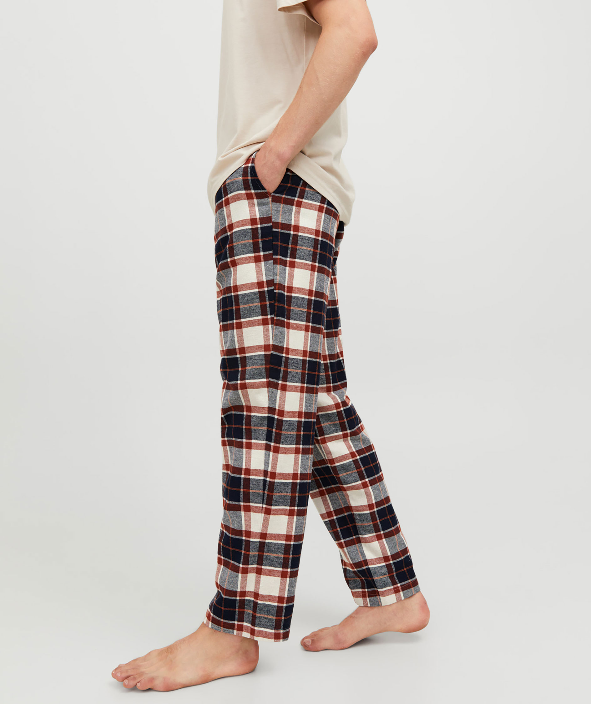 Jack & Jones JACRIMON pajama trousers, Cloud Dancer, large image number 4