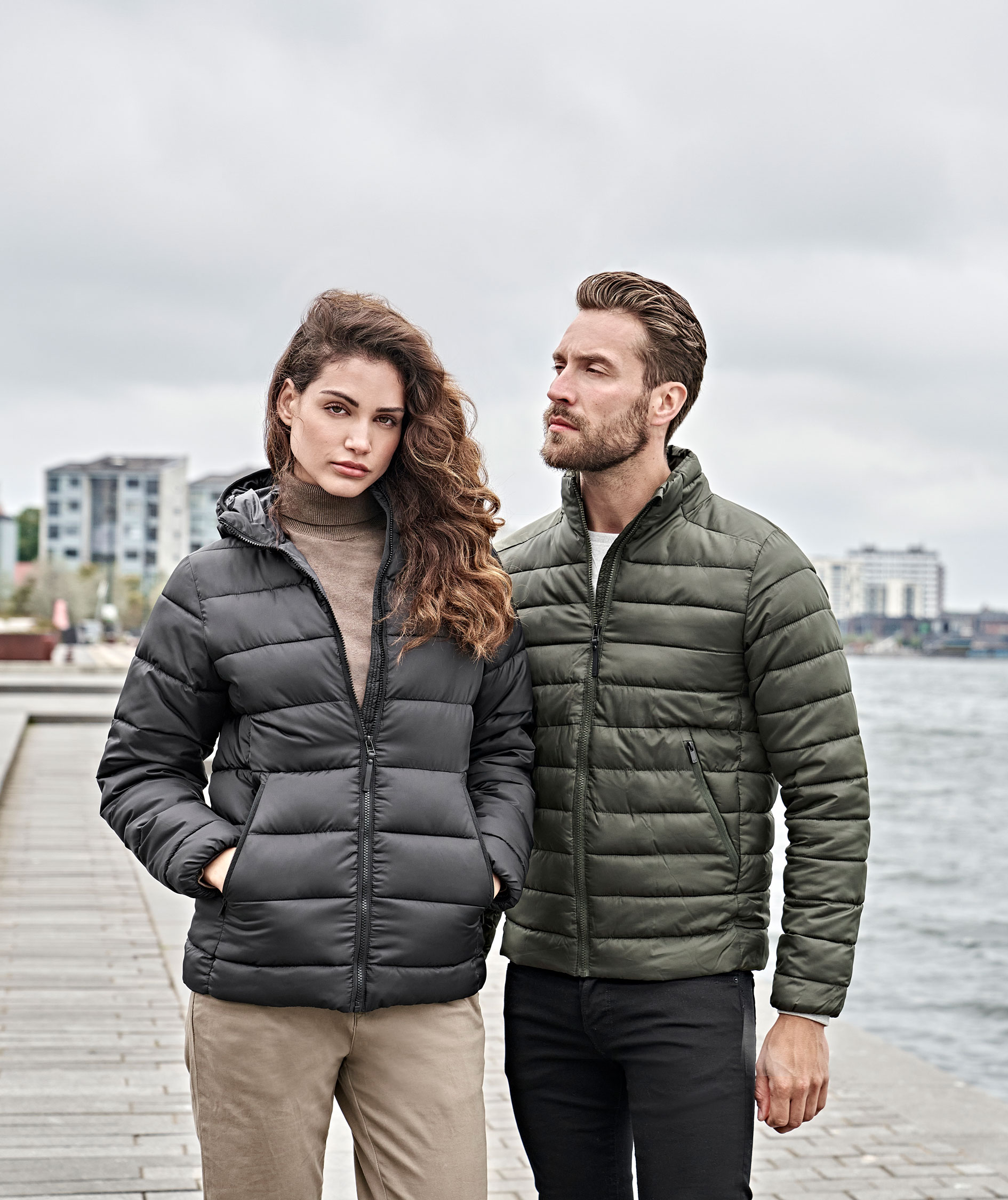 Tee Jays Lite Hooded jacka dam, Svart, large image number 6