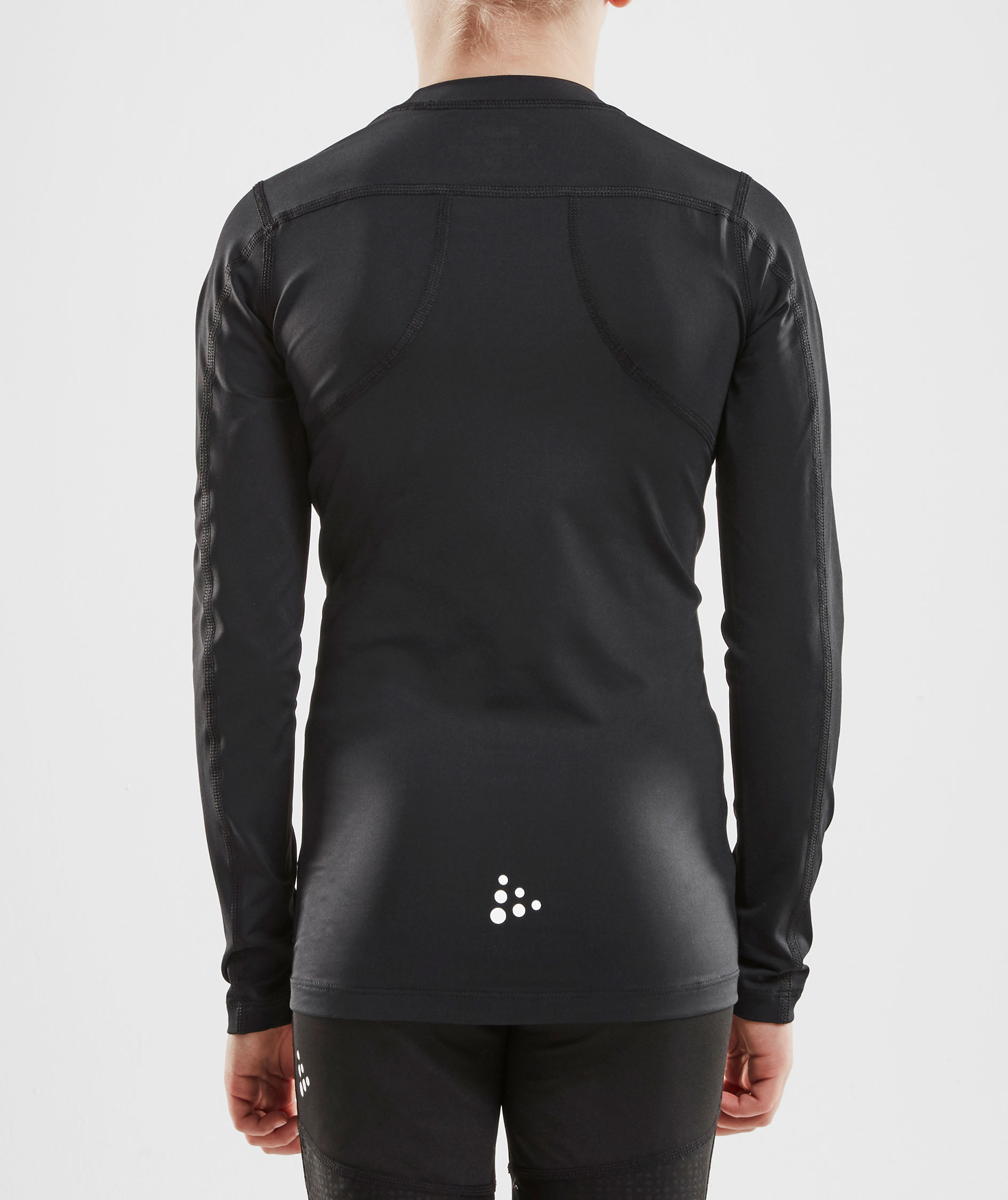 Craft Pro Control Compression lang&auml;rmliges T-Shirt f&uuml;r Kinder, Black, large image number 2