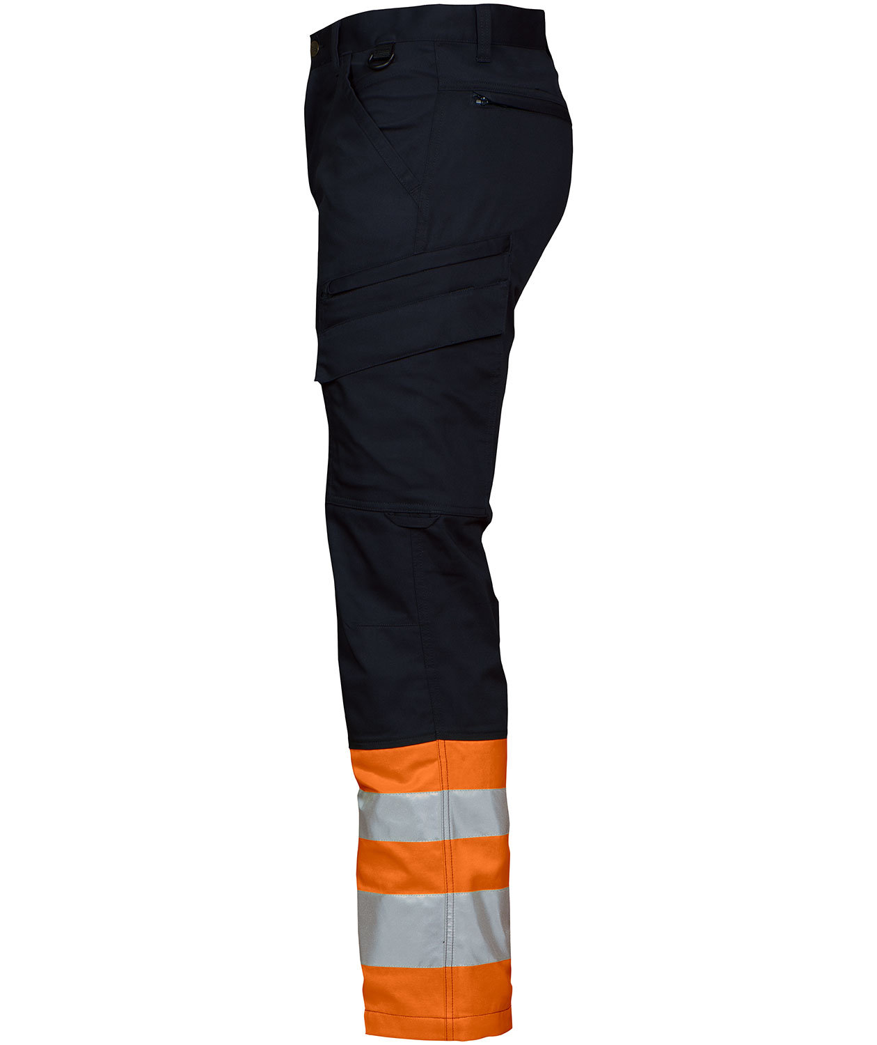 ProJob Arbeitshose 6523, Schwarz/Hi-vis Orange, large image number 2