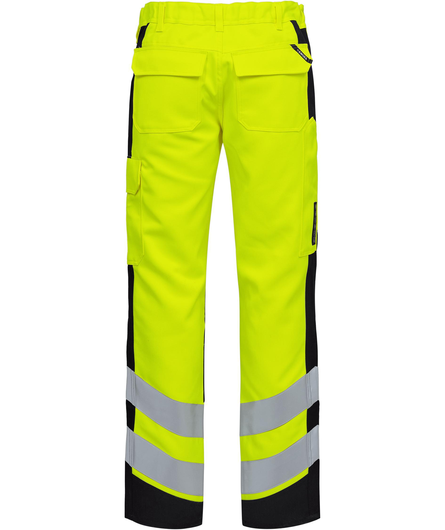 Engel Safety+ arbetsbyxa, Varsel Gul/Svart, large image number 2
