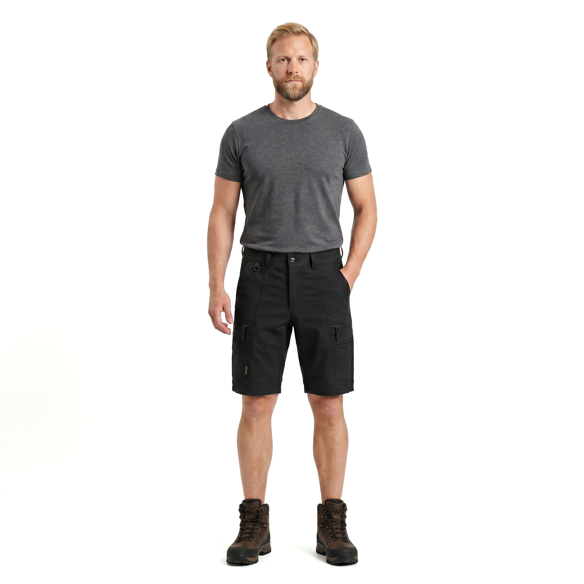 Westborn Active shorts full stretch, Black, large image number 2