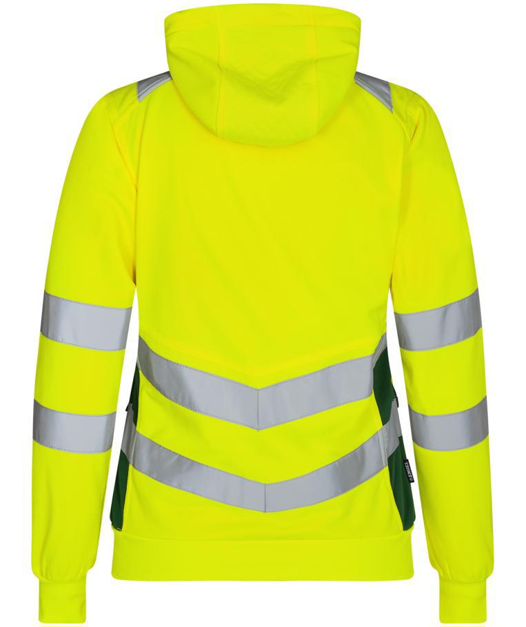 Engel Safety dame hettegenser, Hi-vis gul/Gr&oslash;nn, large image number 2