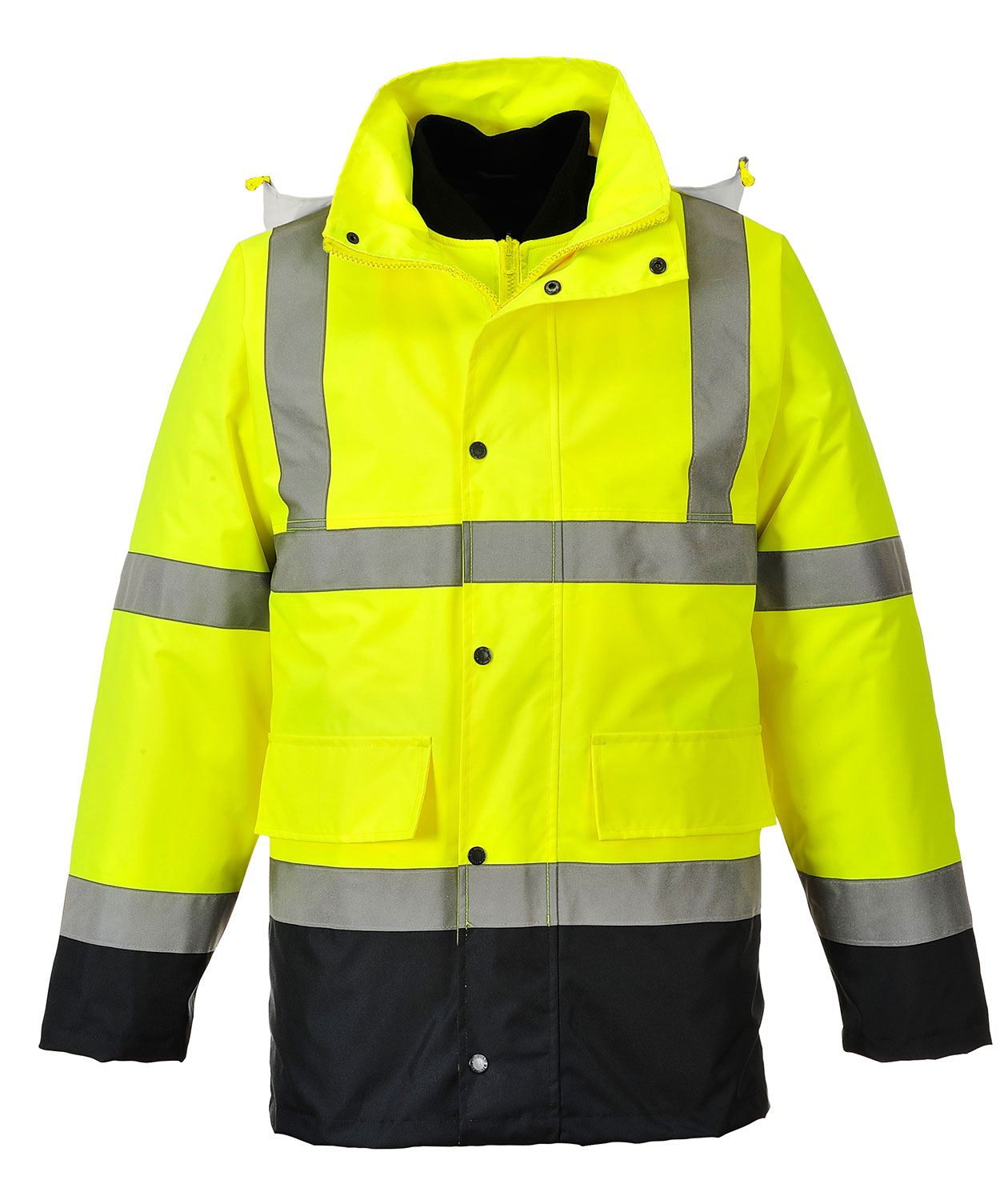 Portwest 4-i-1 parkajakke, Hi-vis&nbsp;Gul/Marine, Hi-vis&nbsp;Gul/Marine, swatch