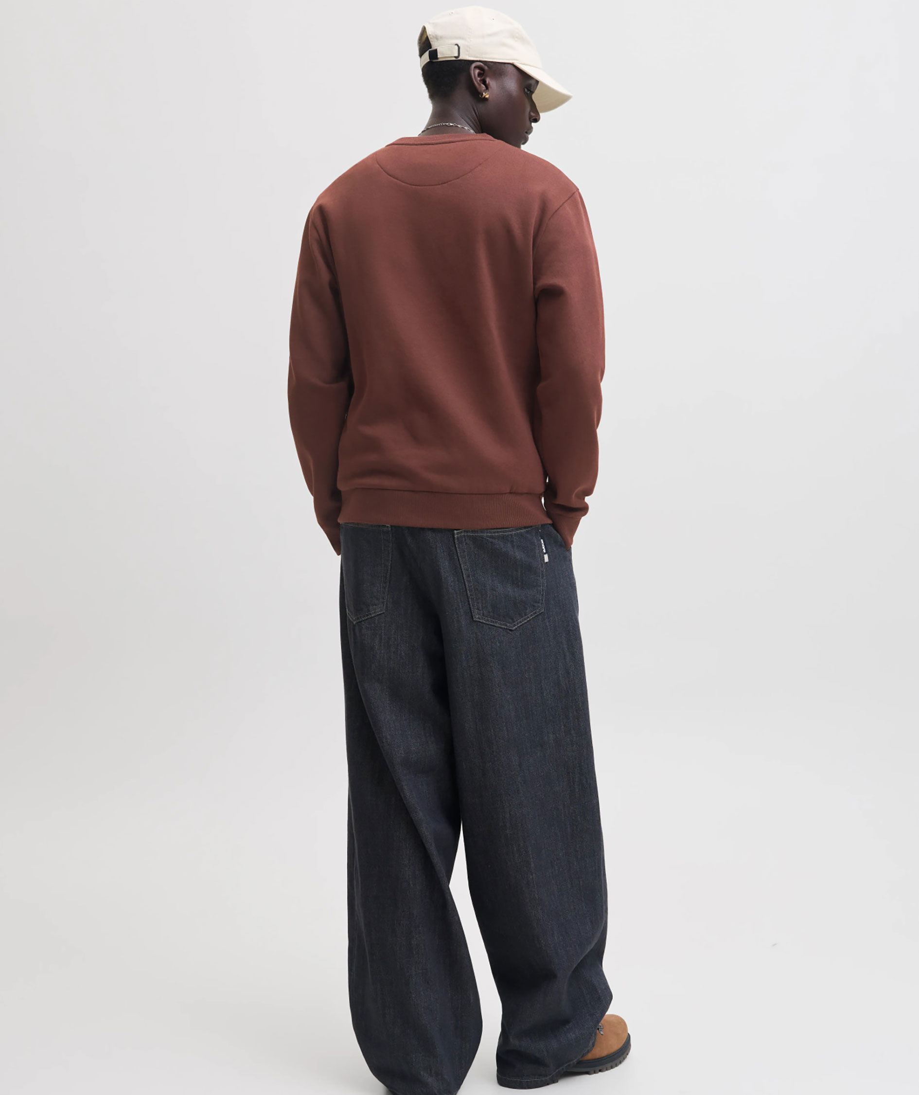 Jack & Jones JJEBRADLEY collegegenser, Bitter Chocolate, large image number 2