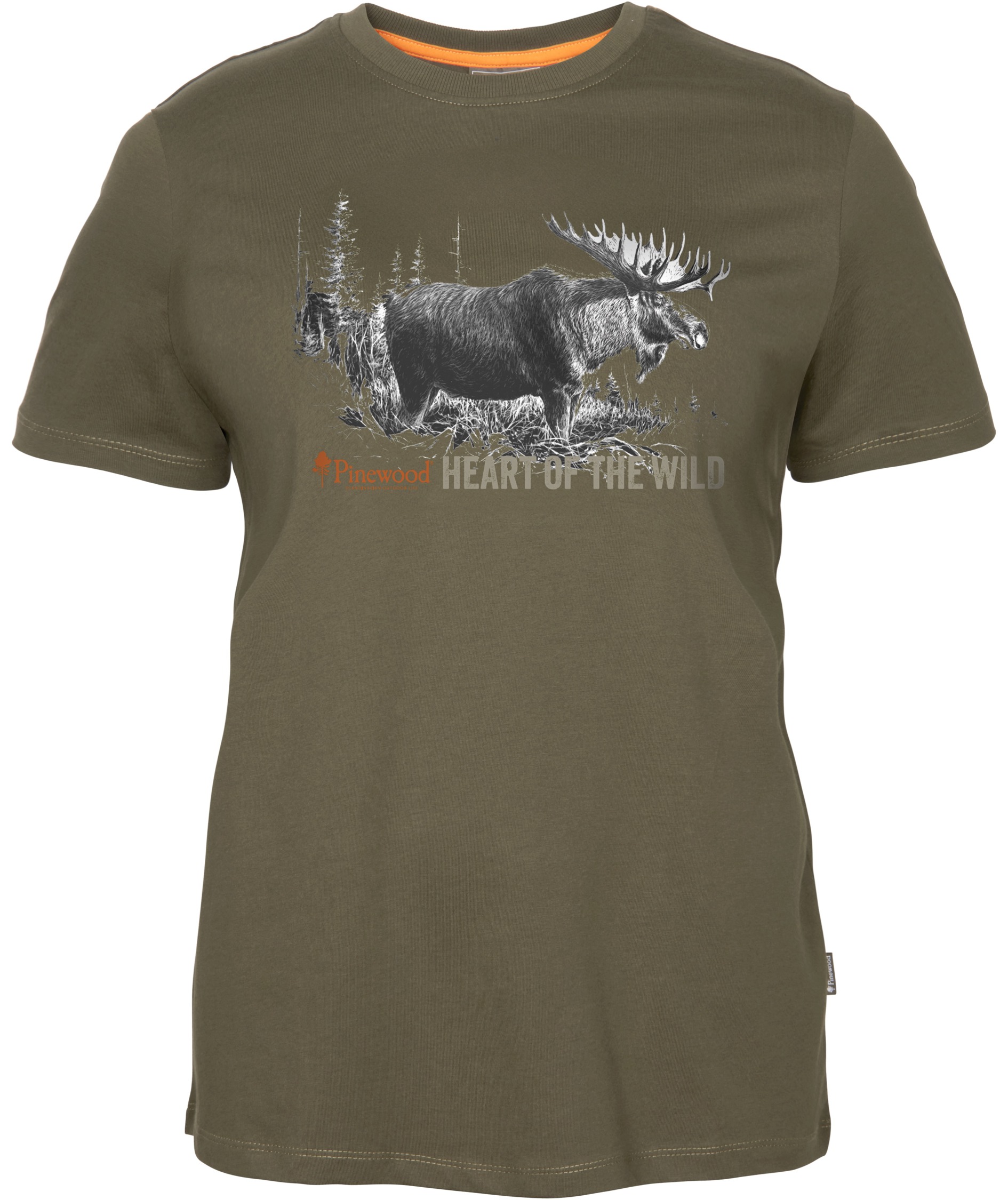 Pinewood Moose dame T-shirt, Hunting Brown