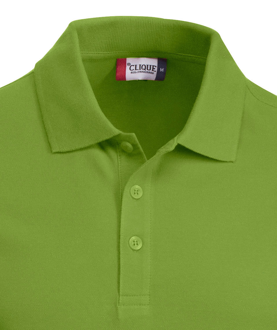 Clique Classic Lincoln polo t-shirt, Lysegr&oslash;n, large image number 1