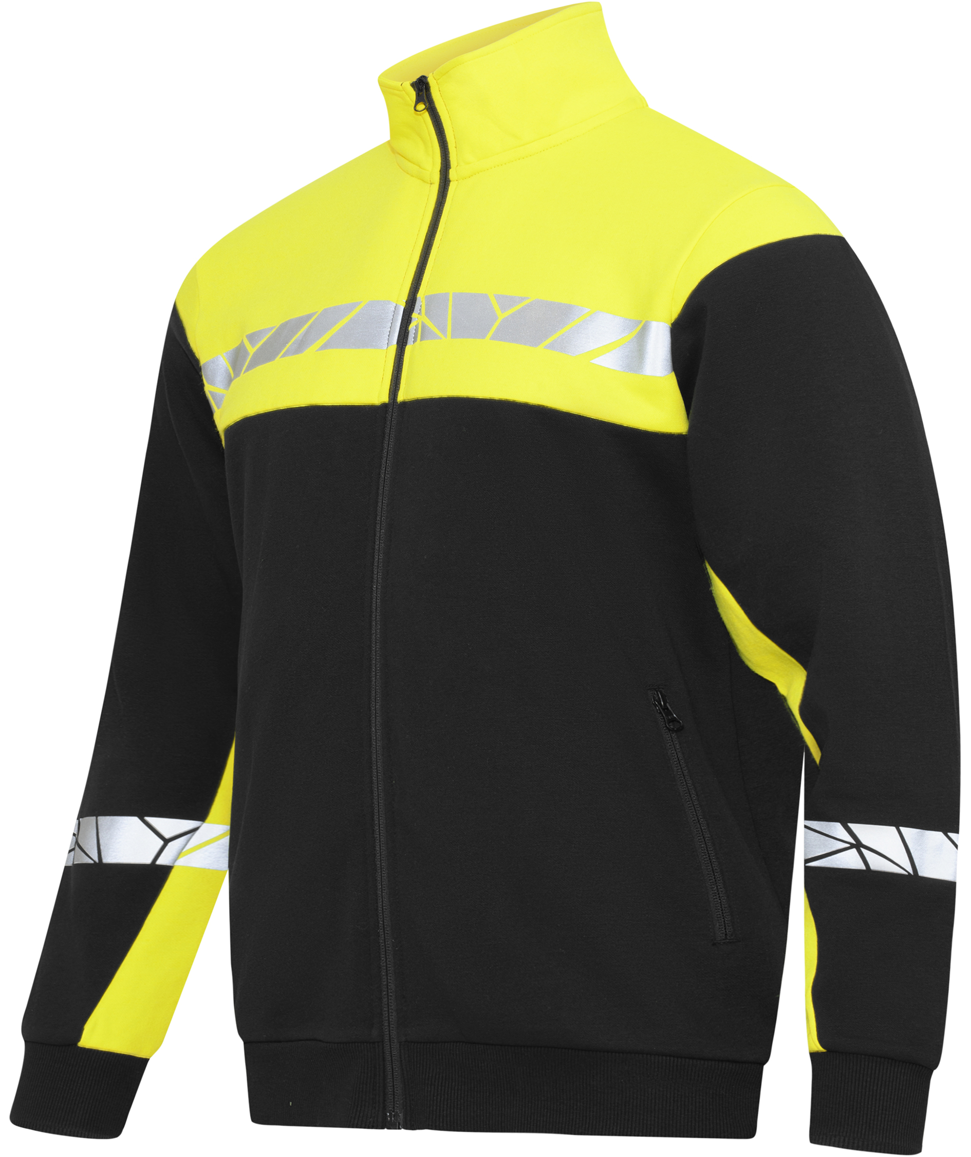 ProJob cardigan 7103, Svart/Gul, large image number 6