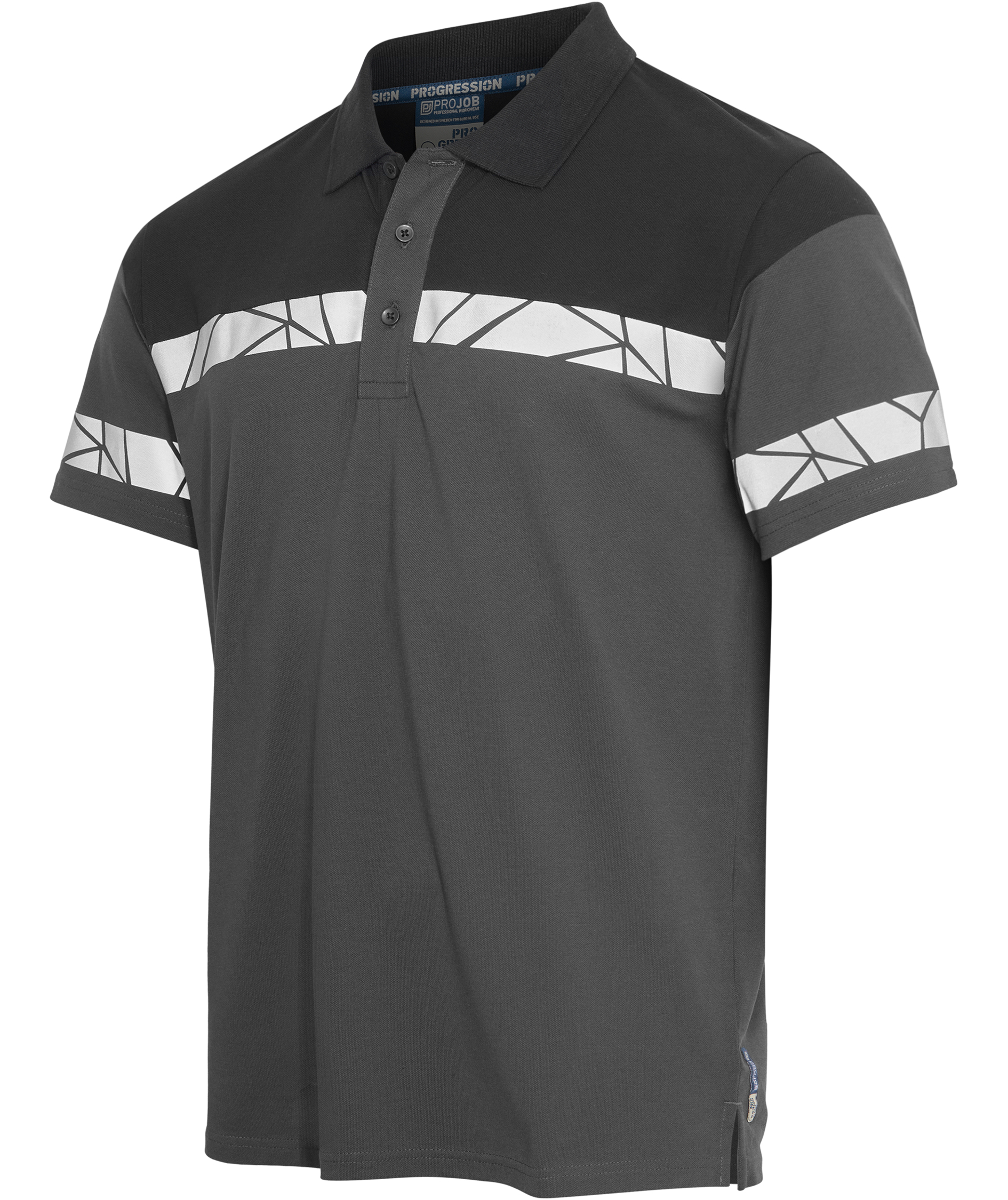ProJob polo shirt 7003, Grey/Black, large image number 4
