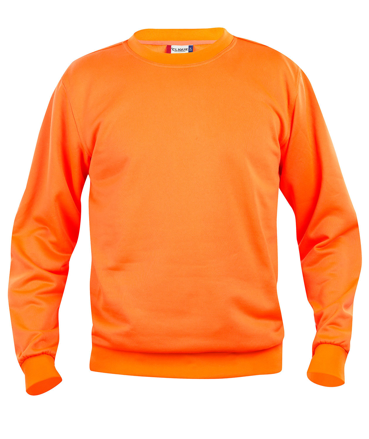 Clique Basic Roundneck sweatshirt, Varsel Orange, Varsel Orange, swatch