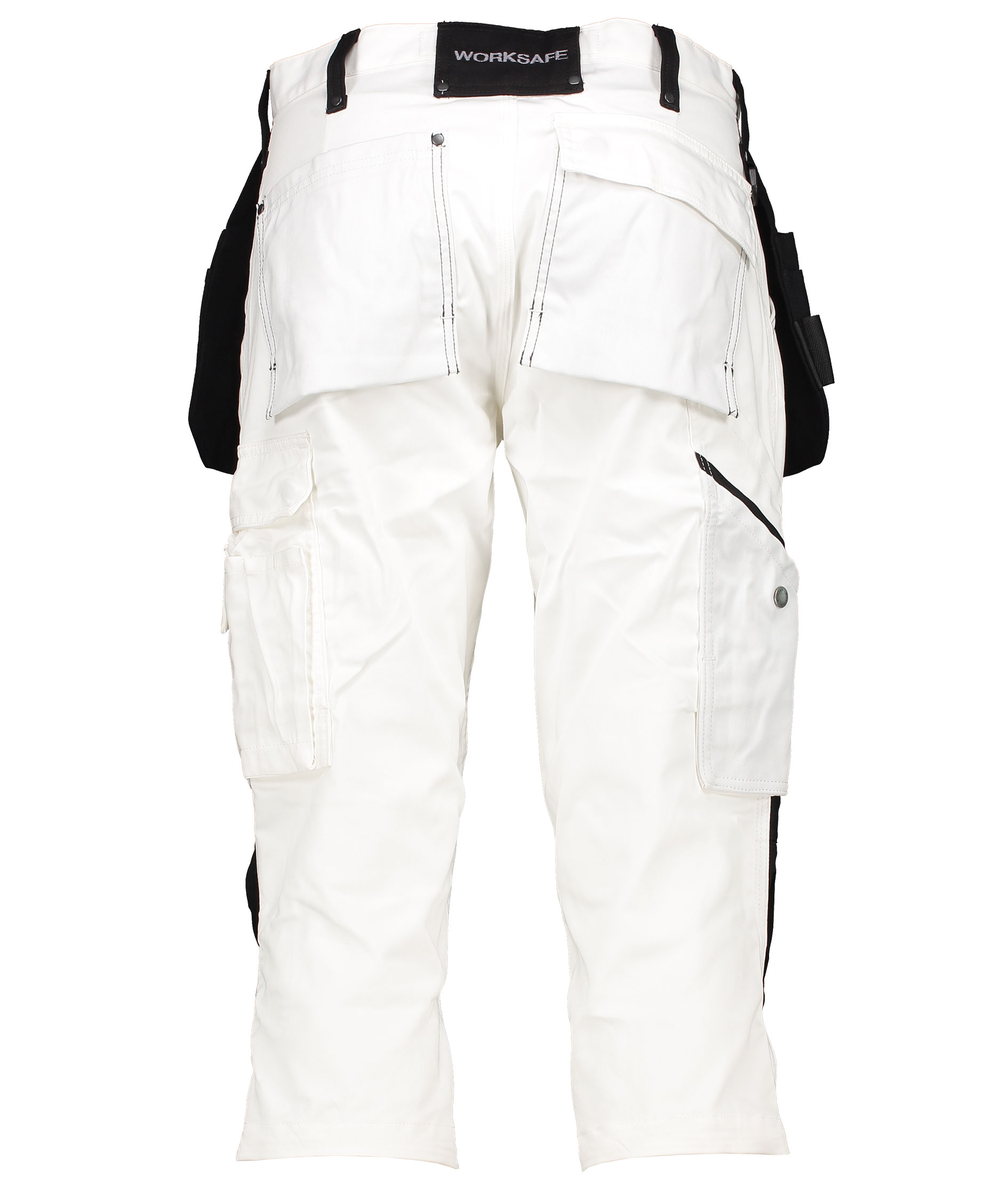 Worksafe hantverkspiratbyxa, White/black