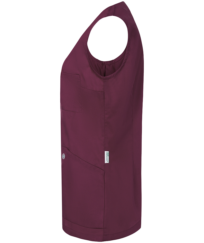 Karlowsky Essential &auml;rml&ouml;s tunika dam, Aubergine, large image number 2