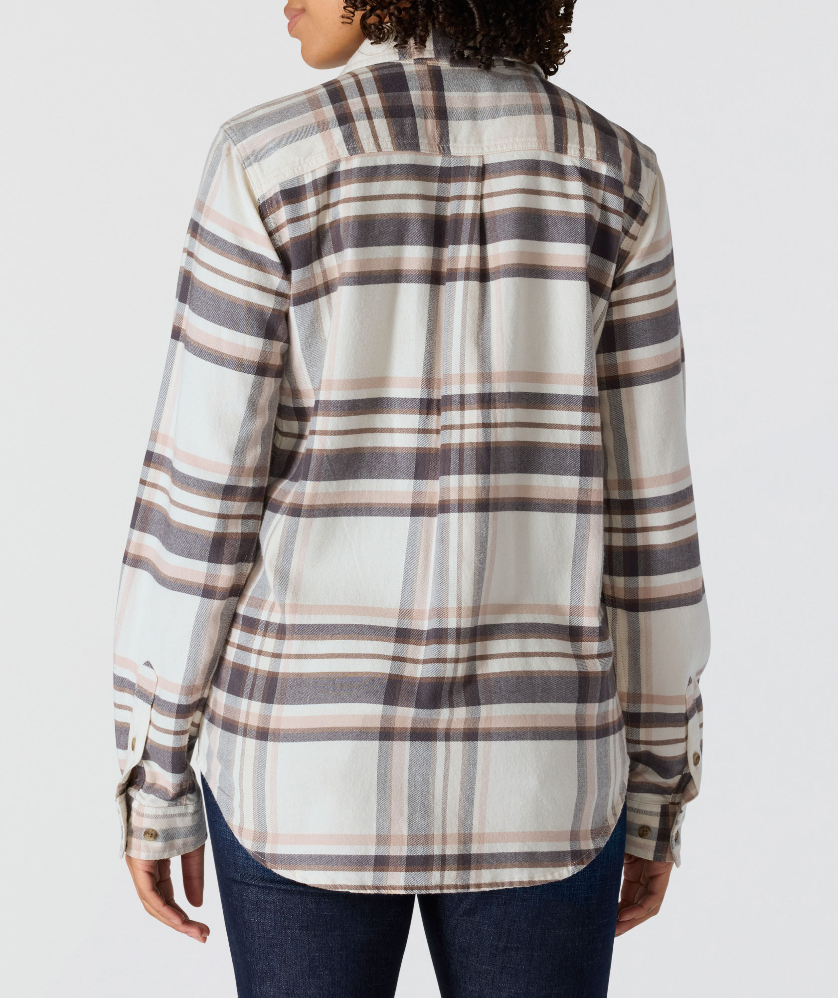 Carhartt flanellskjorta dam, Chalk, large image number 4