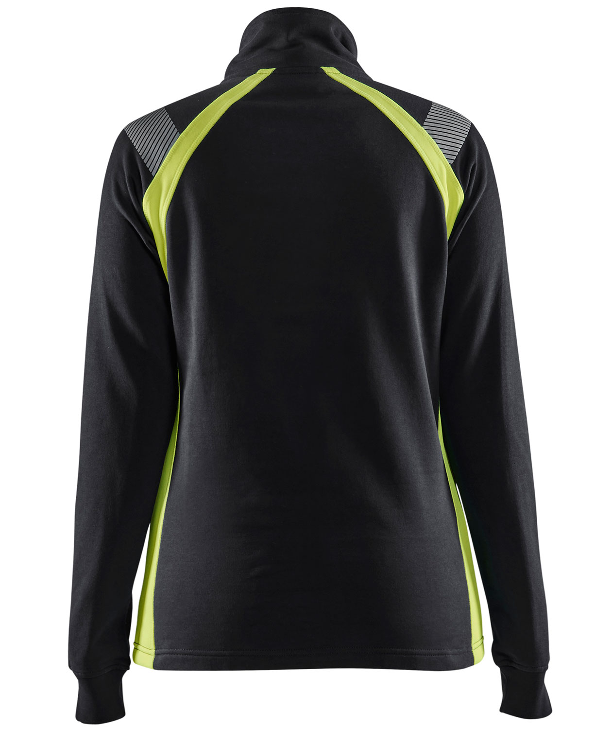 Bl&aring;kl&auml;der sweatshirt dam, Svart/Varselgul