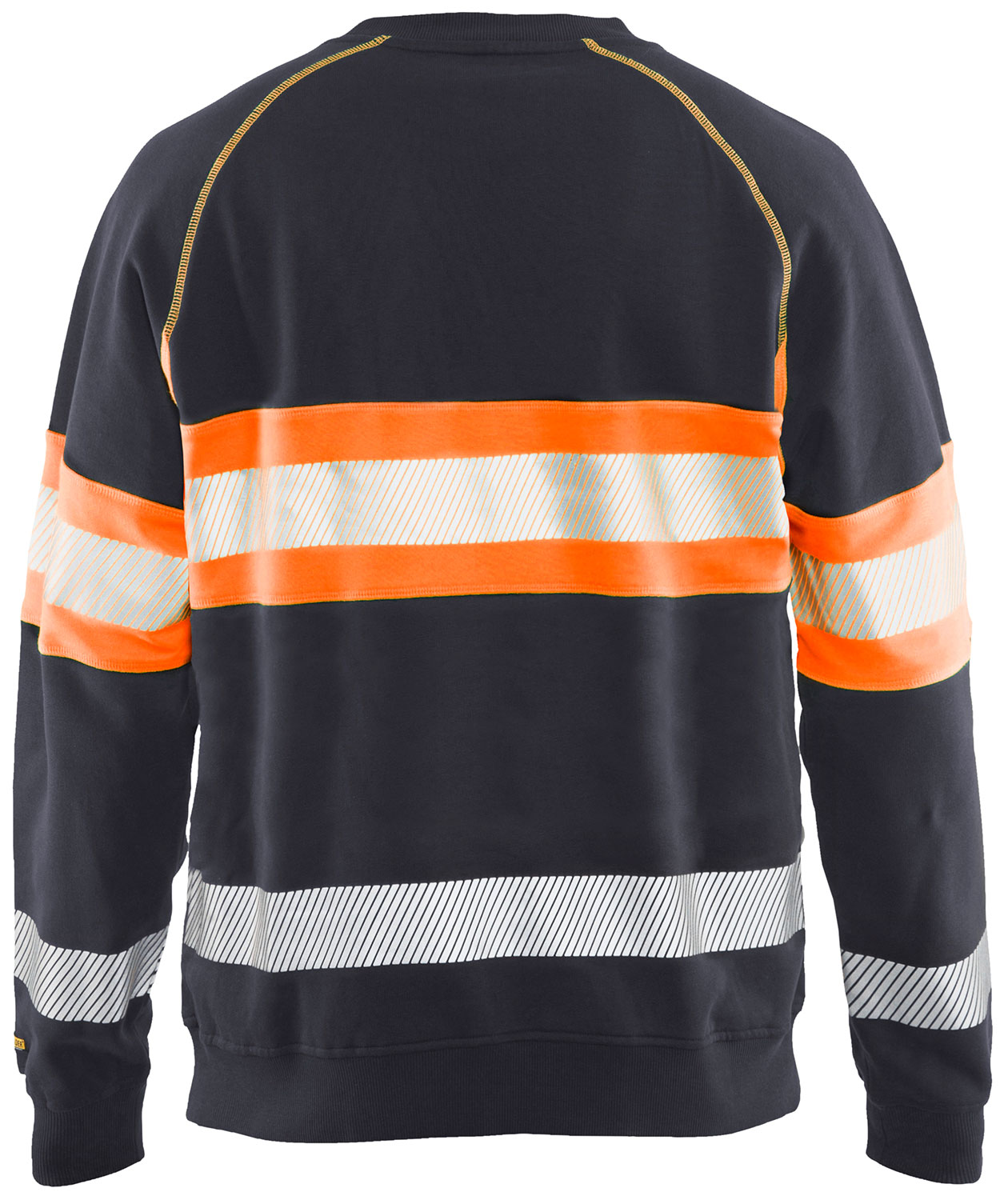 Bl&aring;kl&auml;der sweatshirt, Middels gr&aring;/Hi-Vis Oransje, large image number 1