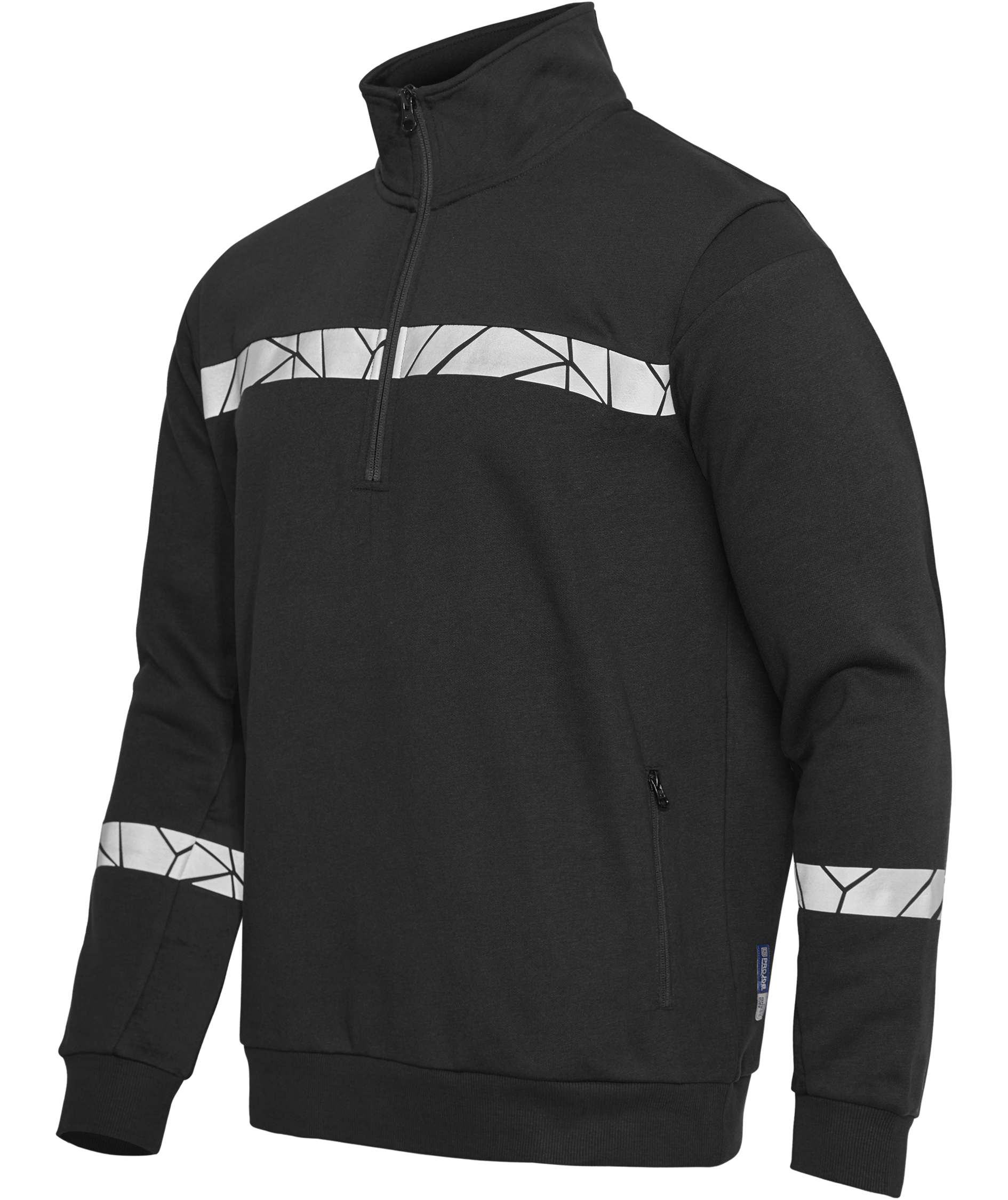 ProJob half zip sweatshirt 7102, Black, large image number 4