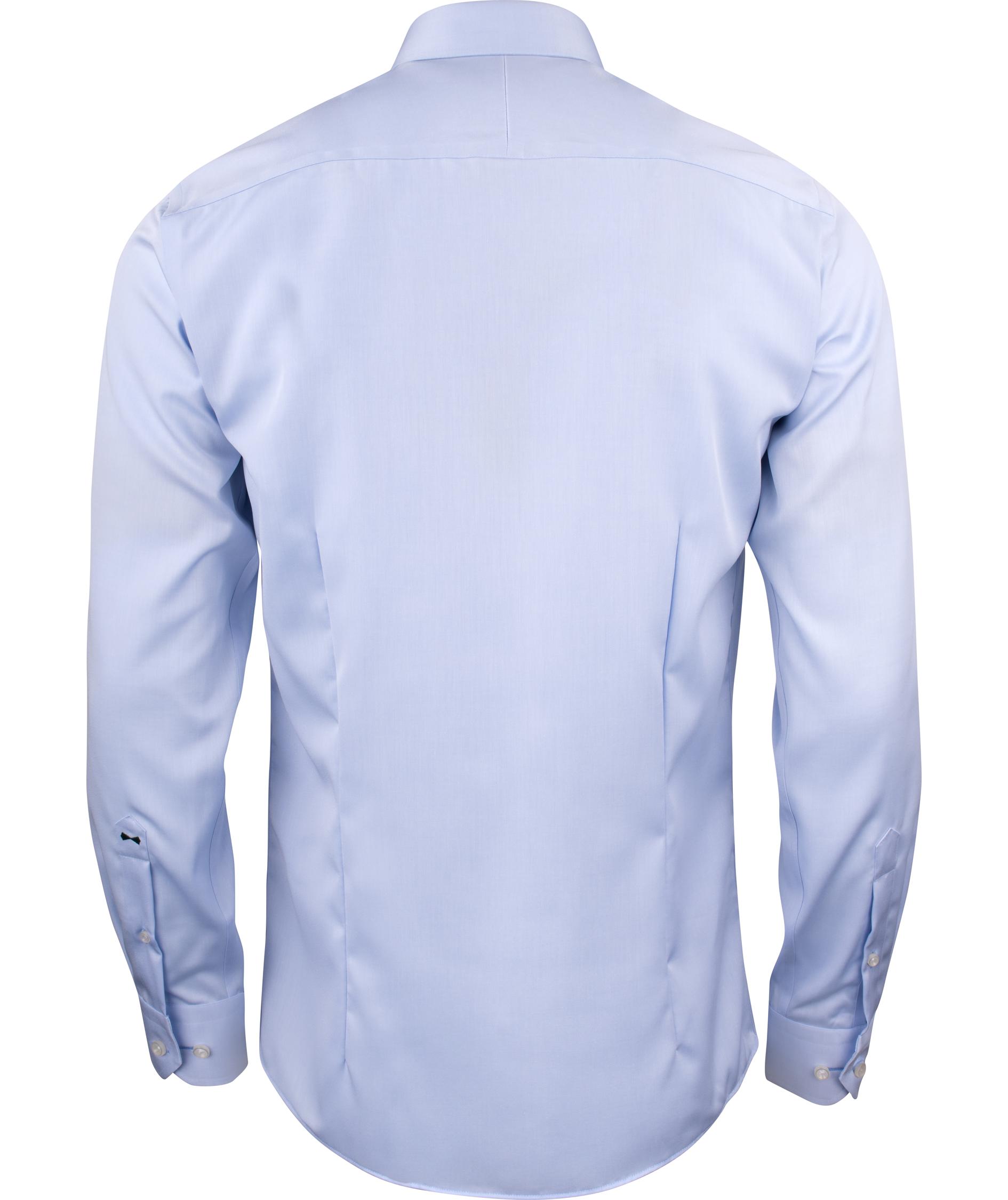 J. Harvest & Frost Twill Green Bow O1 slim fit skjorte, Sky Blue