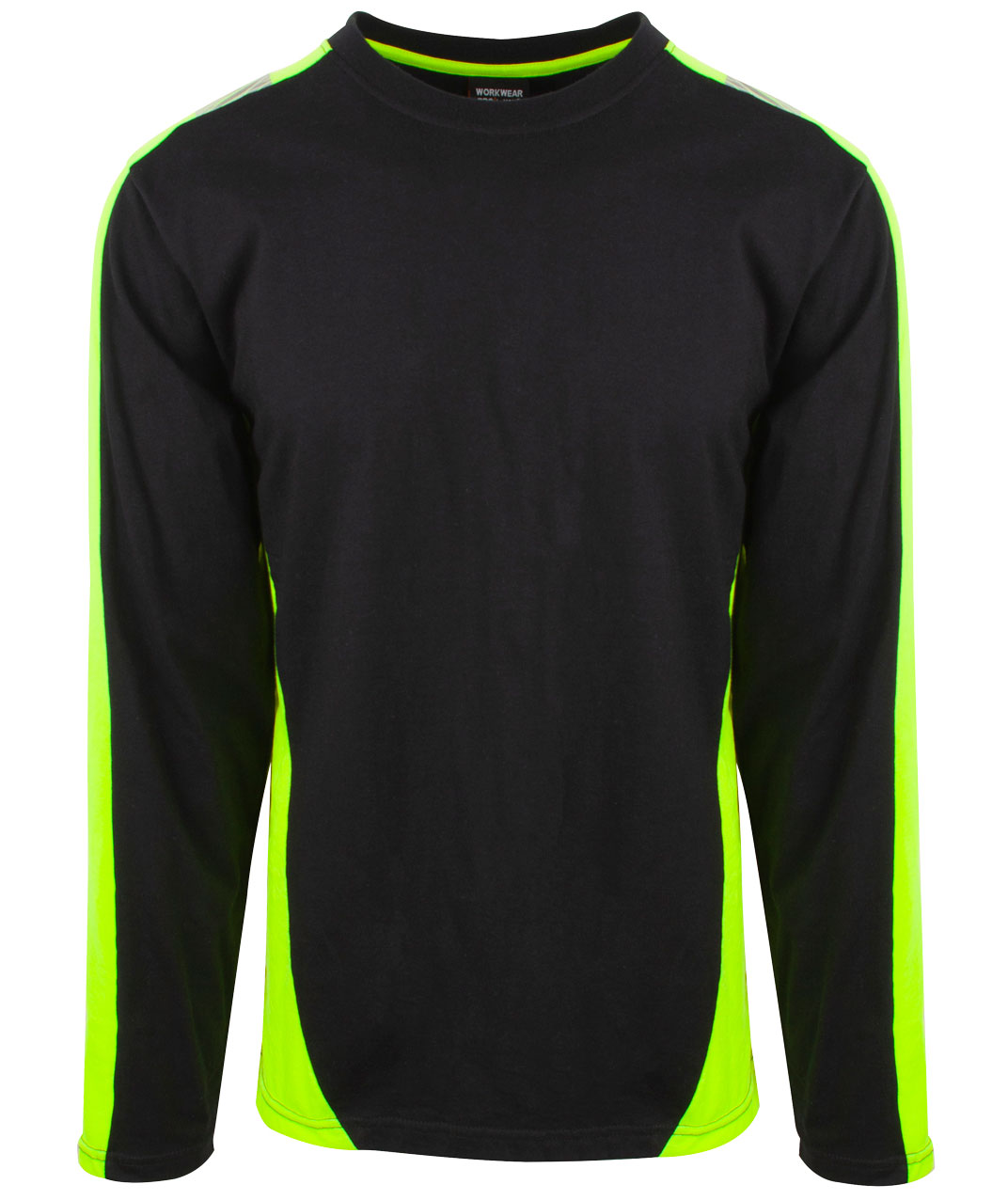 YOU Scranton lang&aelig;rmet Pro T-shirt, Sort/Hi-Vis Gul, Sort/Hi-Vis Gul, swatch