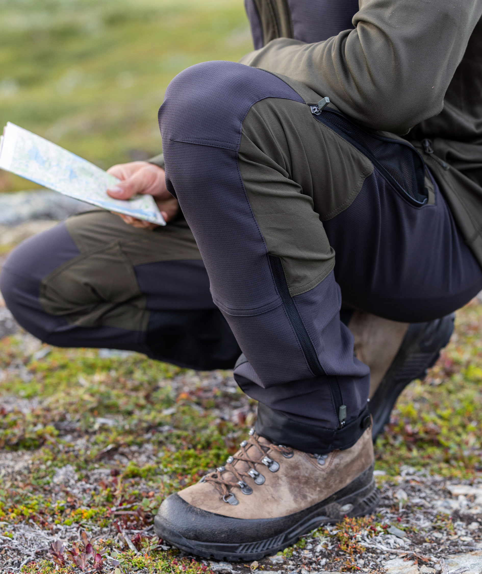 Pinewood Abisko Adventure jagtbukser, Moss green, large image number 12