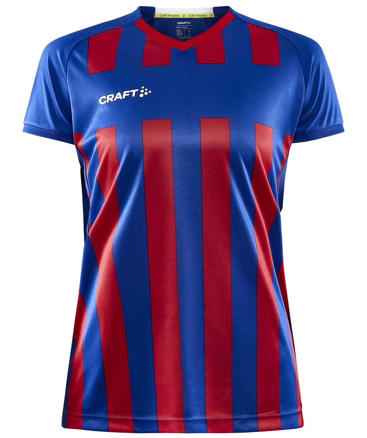 Craft Progress 2.0 Stripe Jersey T-shirt dam, Club Cobolt/R&ouml;d, Club Cobolt/R&ouml;d, swatch