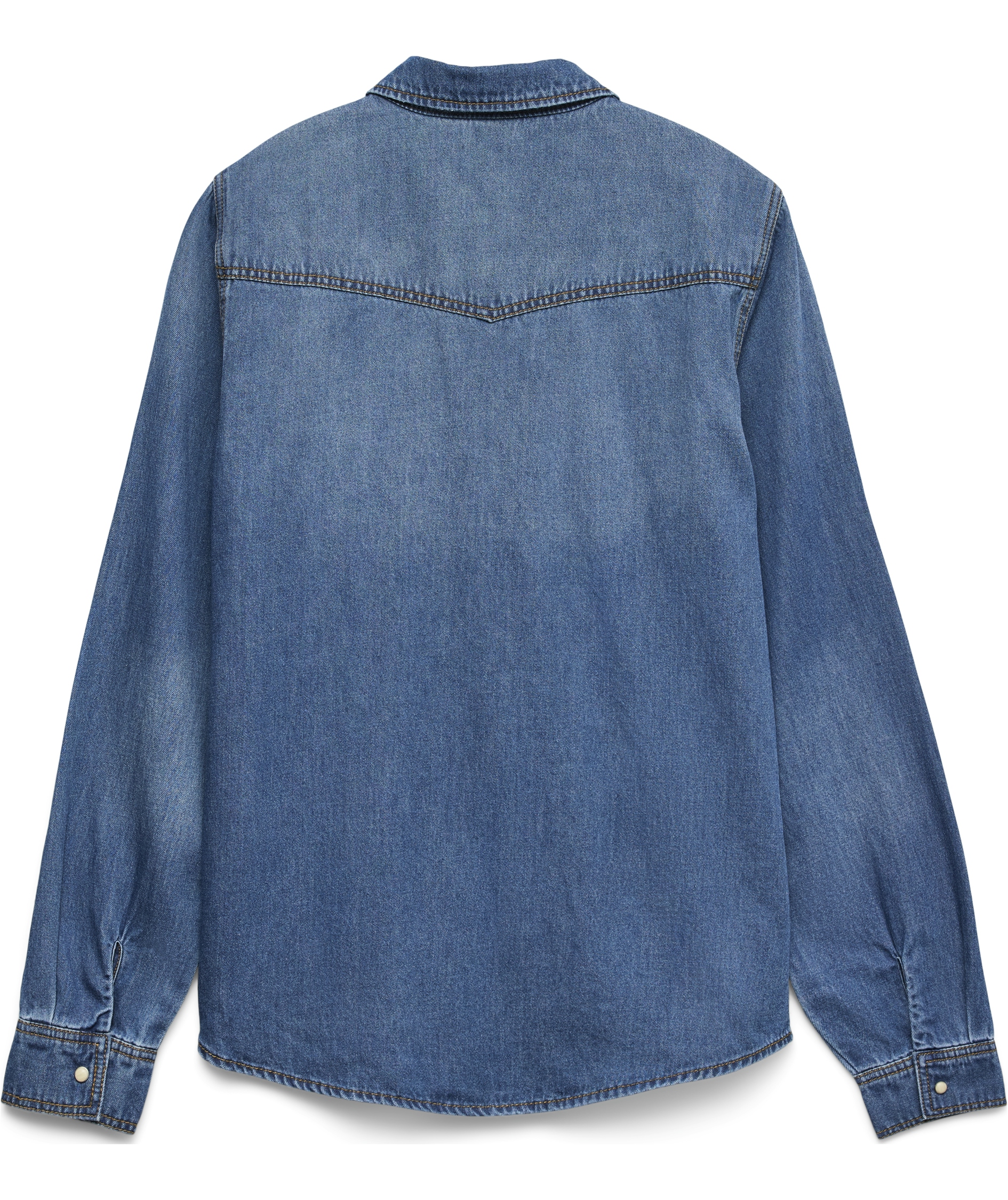 Vero Moda VMMARIA women's denim shirt, Medium Blue Denim, large image number 2