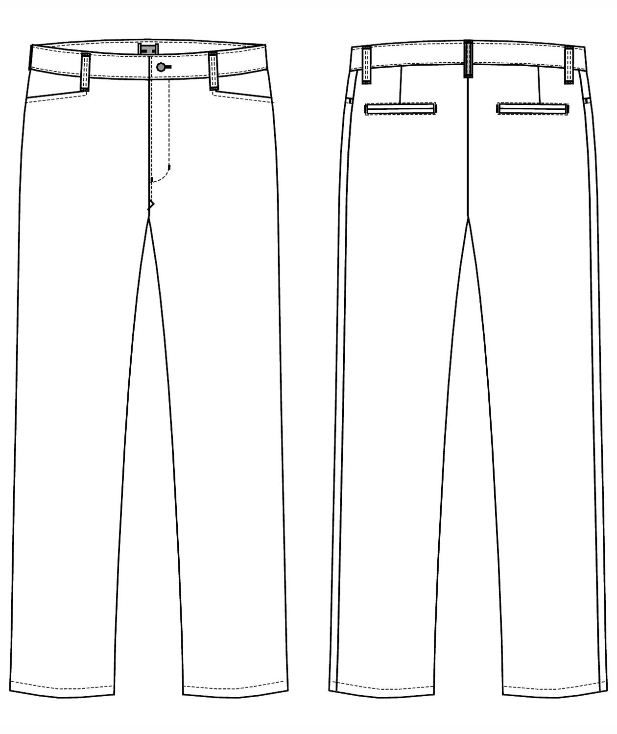 Kentaur dame chino bukser benl&aelig;ngde 79 cm, Sort, large image number 3