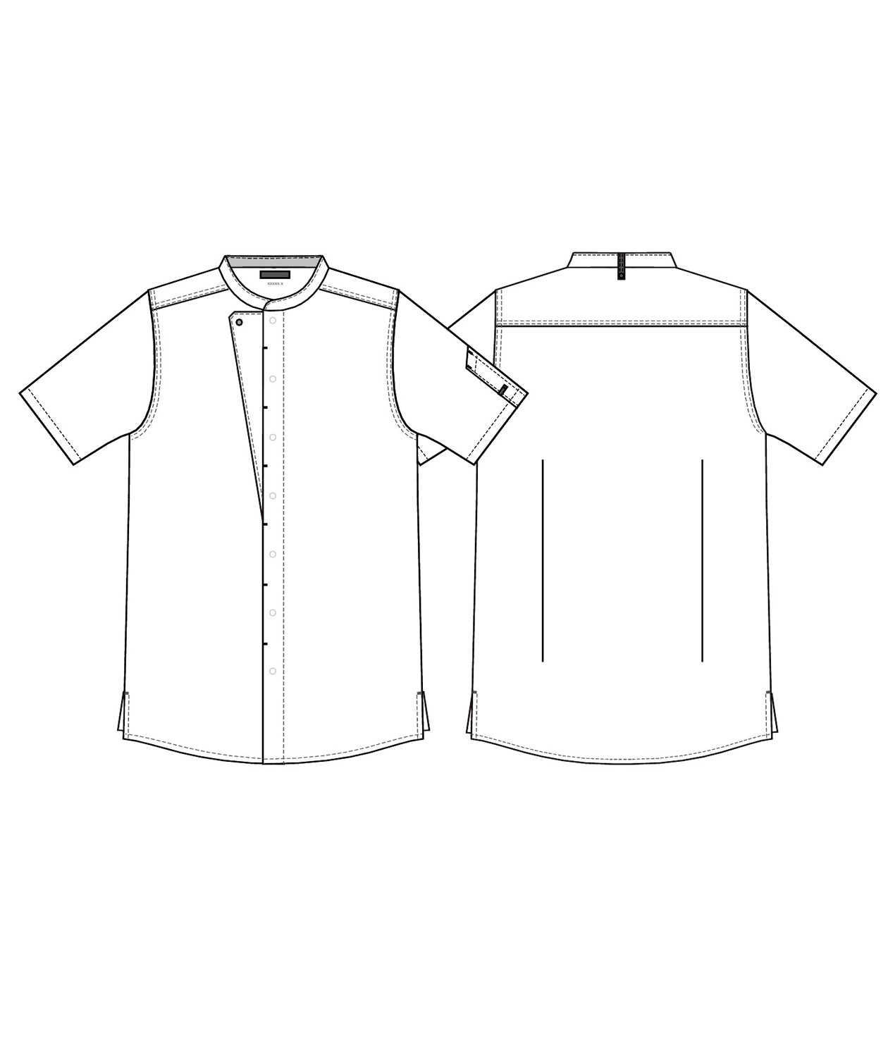 Kentaur short-sleeved  chefs-/server jacket, Olive Green, large image number 3