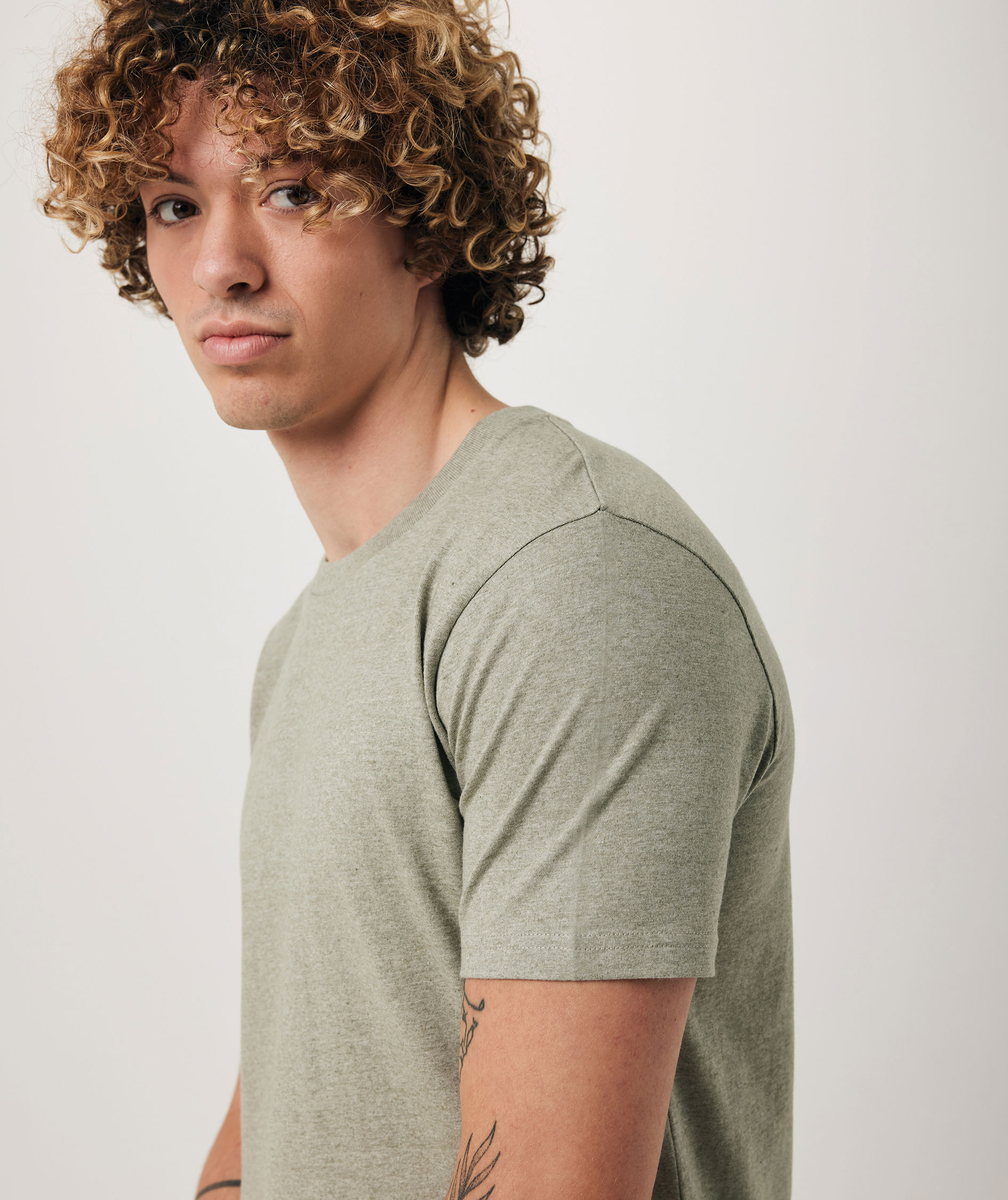 Iqoniq Brett T-shirt, Light Heather Green, large image number 8