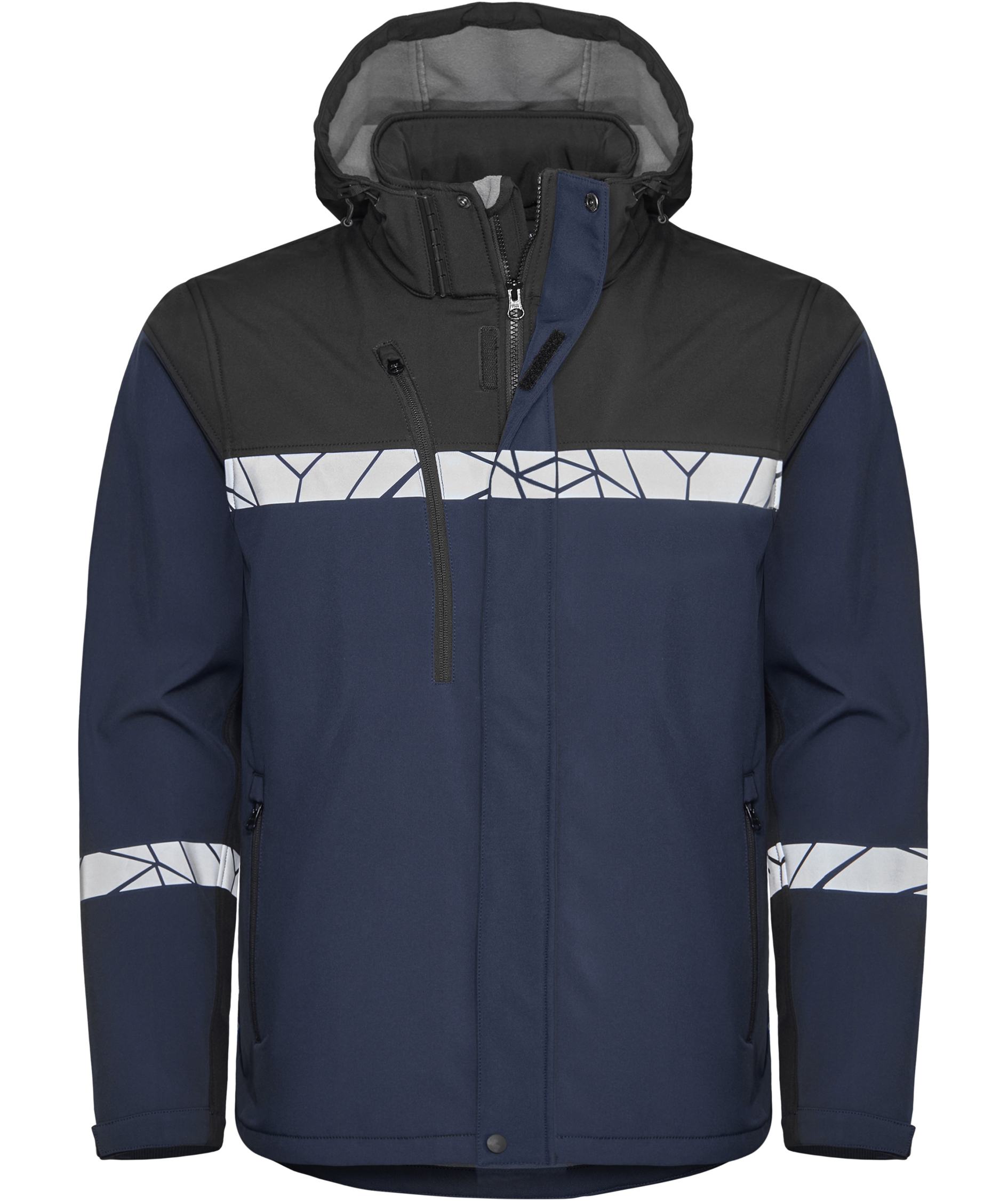 ProJob softshell jacket 7400, Marine Blue/Black