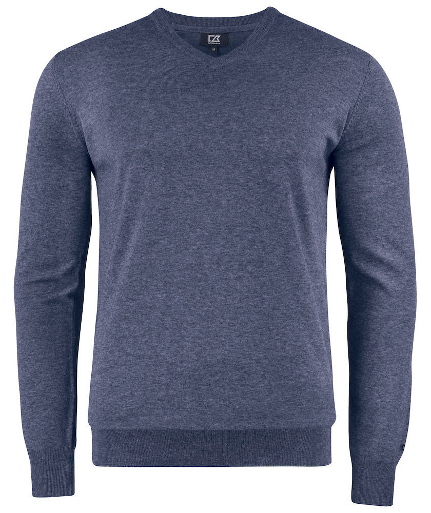 Cutter & Buck Oakville stickad tr&ouml;ja, Navy melange, Navy melange, swatch