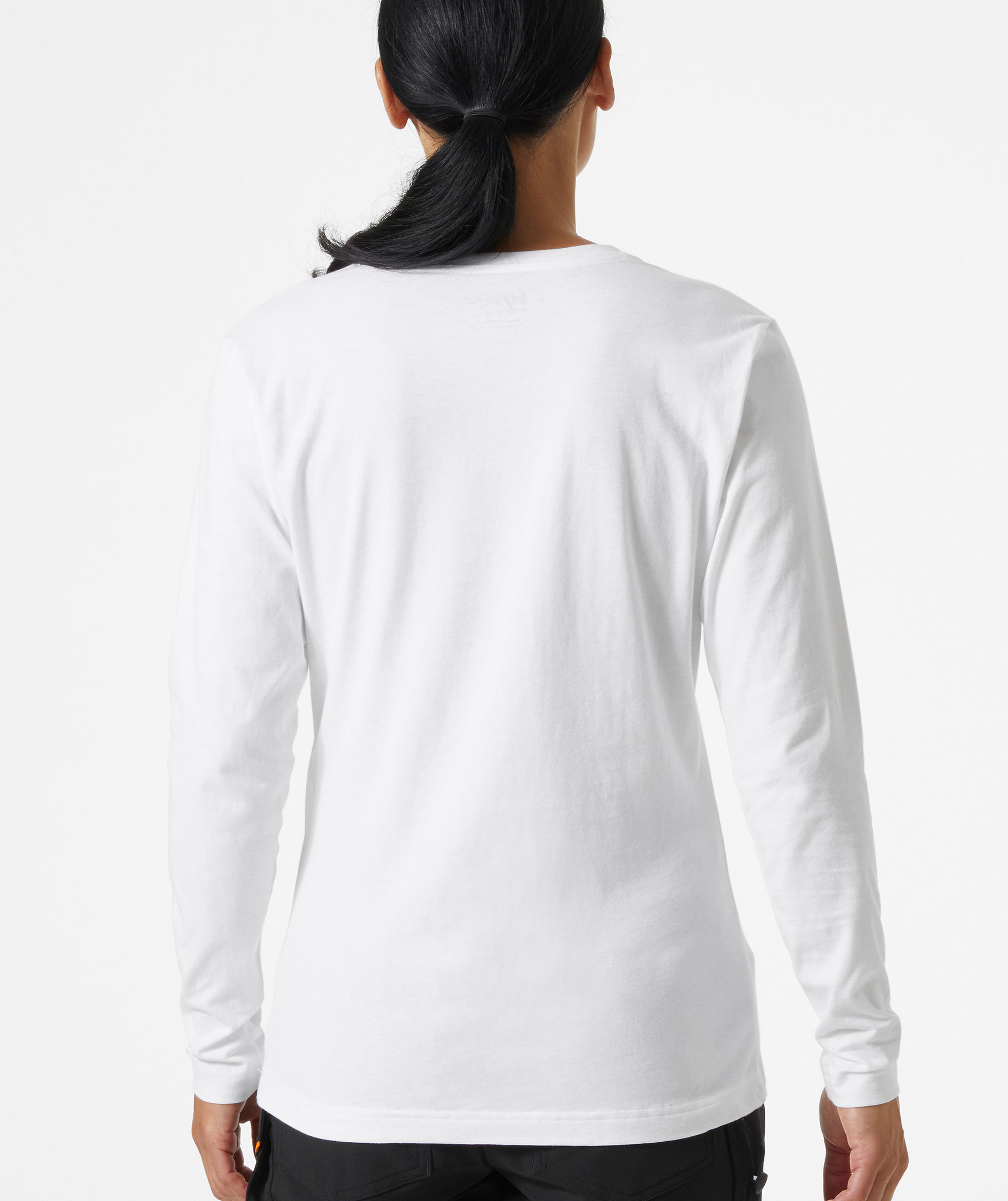 Helly Hansen Classic l&aring;ng&auml;rmad T-shirt dam, Vit, large image number 3