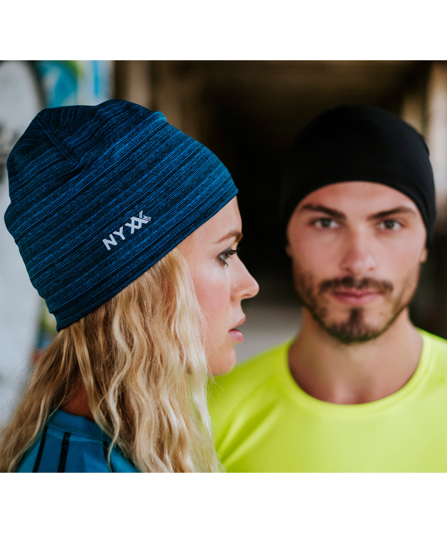 NYXX Heat sportshue, Kornbl&aring;meleret