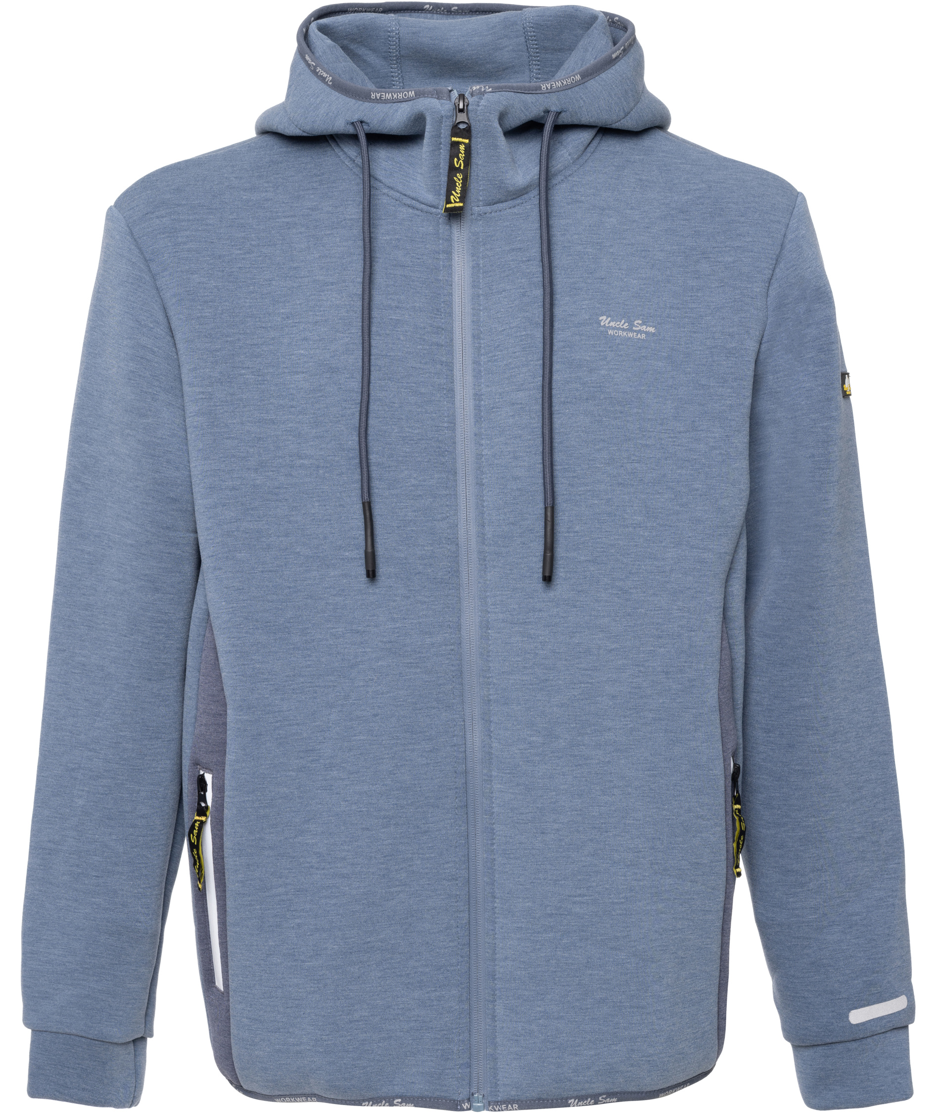 Uncle Sam hoodie with zipper, Marine Blue