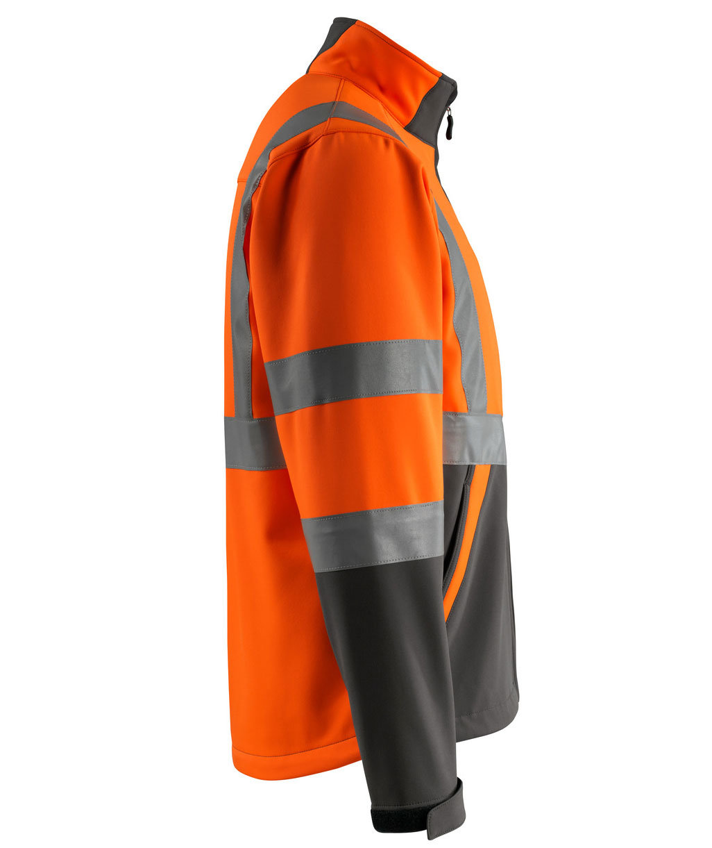 Mascot Safe Light Kiama Softshelljacke, Hi-vis Orange/Dunkles Anthrazit, large image number 3