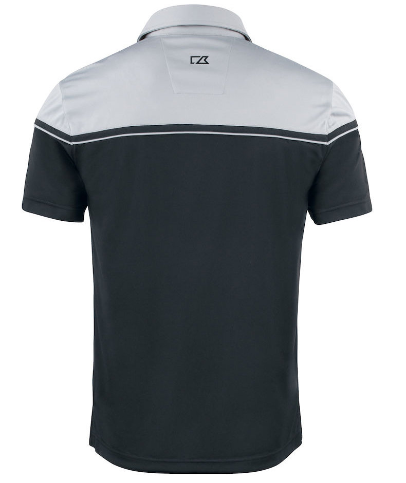 Cutter & Buck Seabeck polo T-shirt, Sort/Lys Gr&aring;, large image number 1