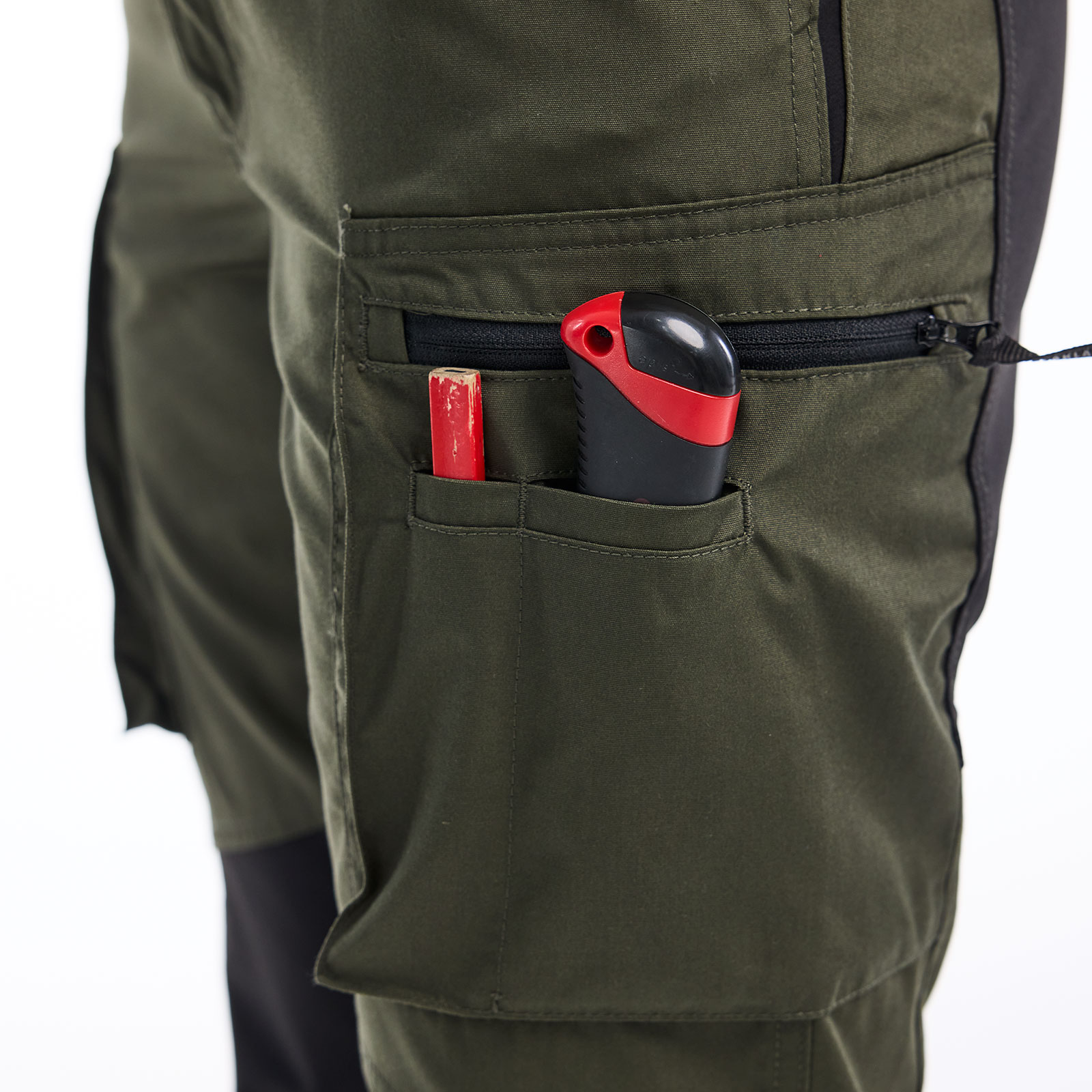 Bl&aring;kl&auml;der Unite women's service trousers, Forest green/black, large image number 7